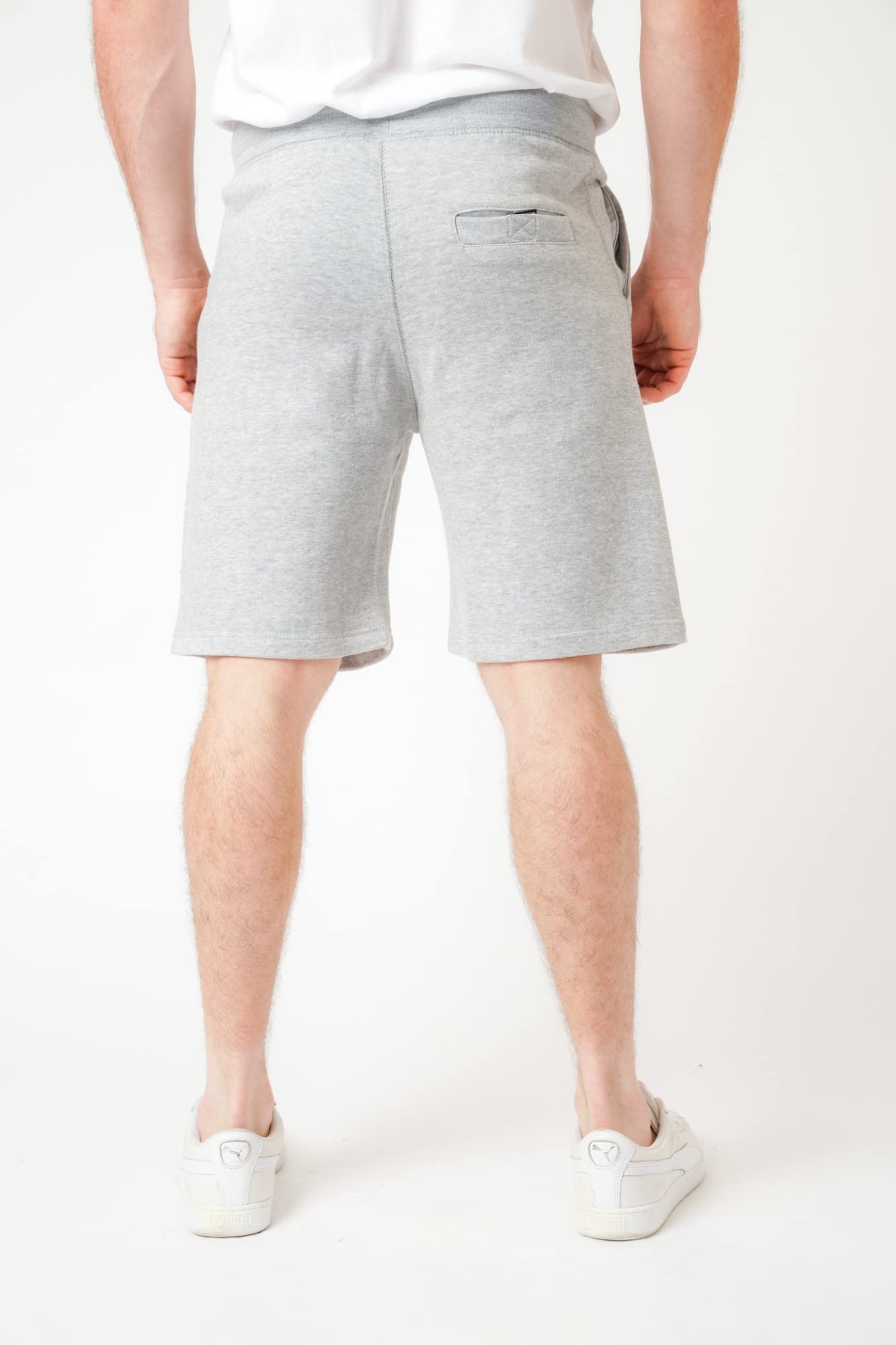LABEL APPAREL Men's Fleece Jogger Shorts - Soft Casual Gym Workout Shorts with Pockets | Perfect for Running, Lounge & Athletic Wear