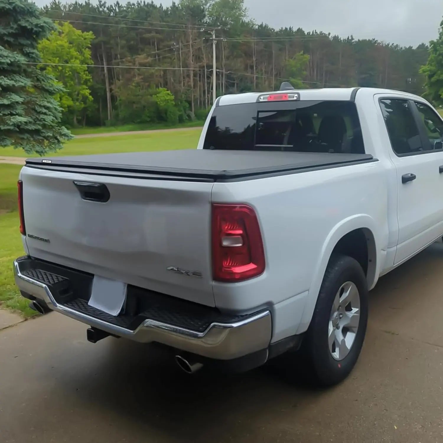 WEIZE Soft Roll Up Truck Bed Tonneau Cover for 2009-2024 Dodge Ram 1500/2500/3500 | 6'4