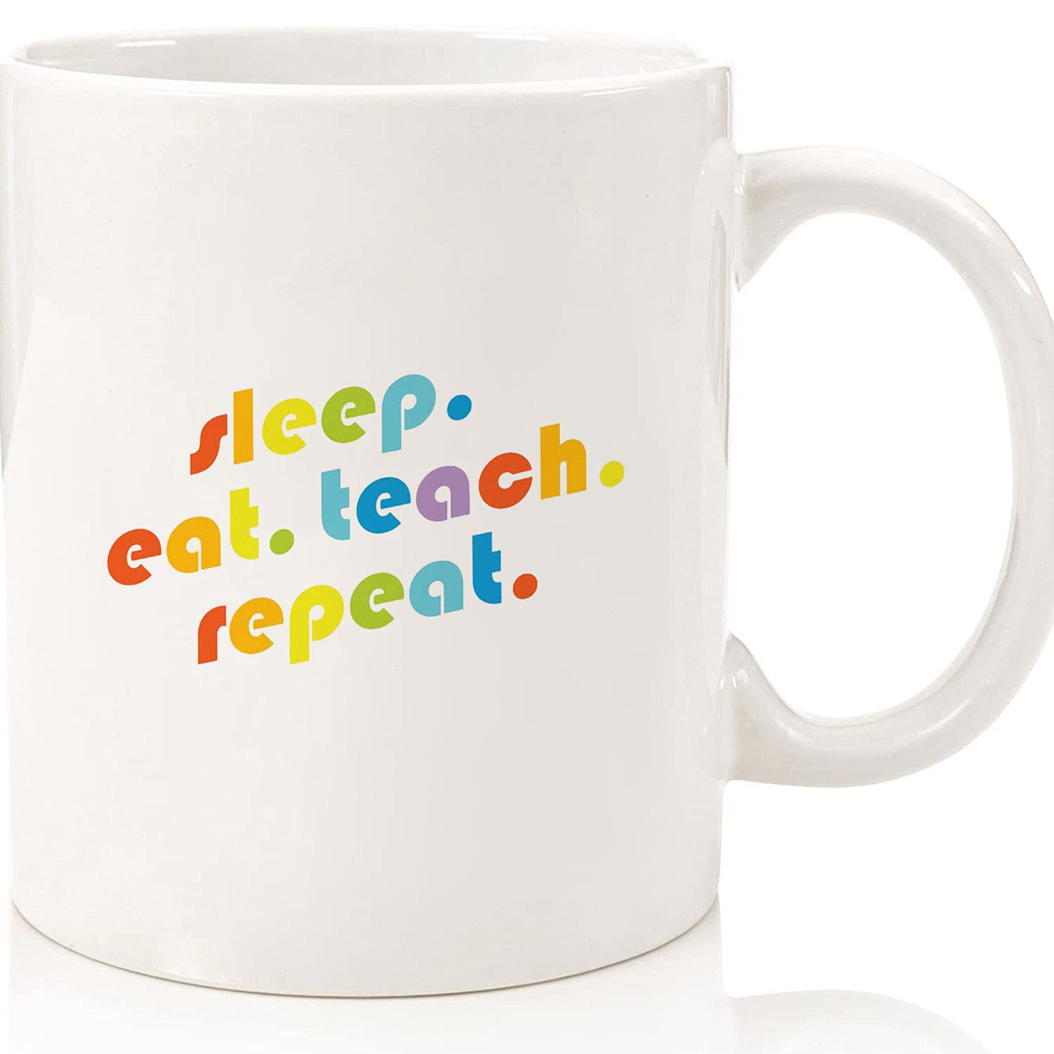 Funny Teacher Coffee Mug - 11oz & 15oz Ceramic Novelty Cup for Coffee & Tea | Perfect Teacher Appreciation Gift, Halloween Present & Daily Use | Great for Classrooms, Offices & Home