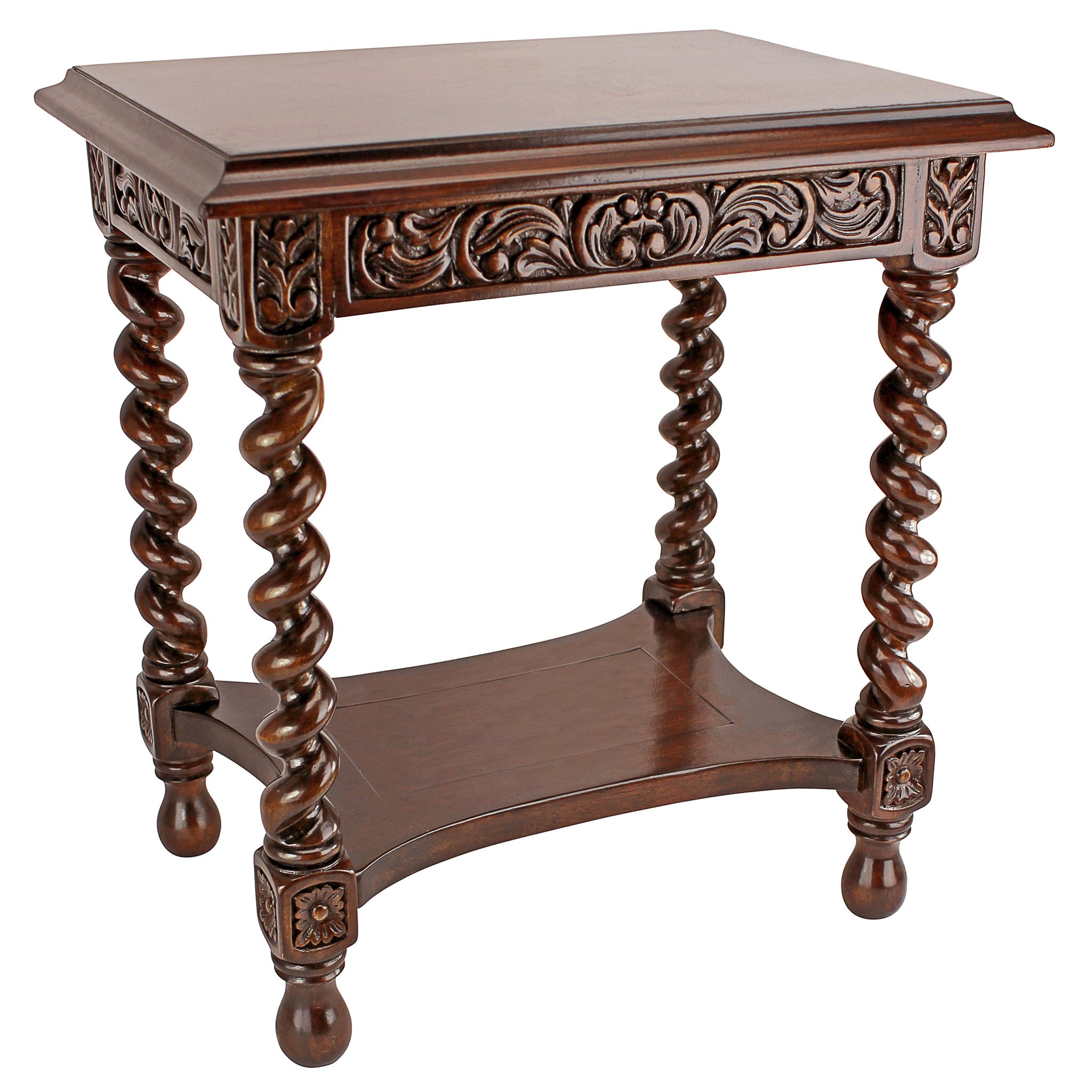 Design Toscano Camberwell Manor Medieval Petite Side Table - Gothic Style End Table for Living Room, Bedroom Decor - Perfect for Home, Office & Castle Themed Interiors