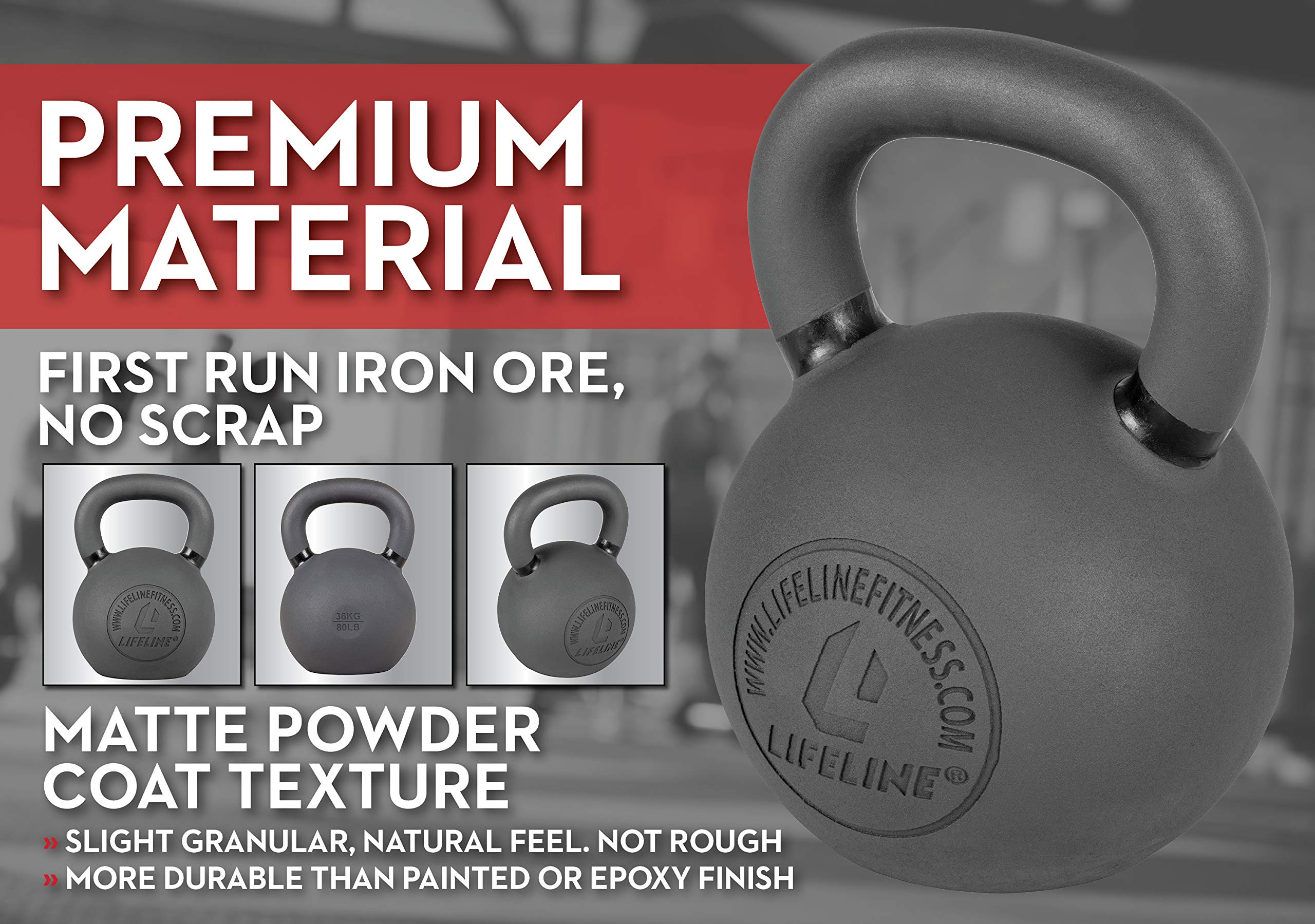 Premium Cast Iron Kettlebell for Full-Body Workout - Adjustable Weight Strength Training Equipment for Home Gym, CrossFit & HIIT - Ideal for Muscle Building, Fat Burning & Functional Fitness