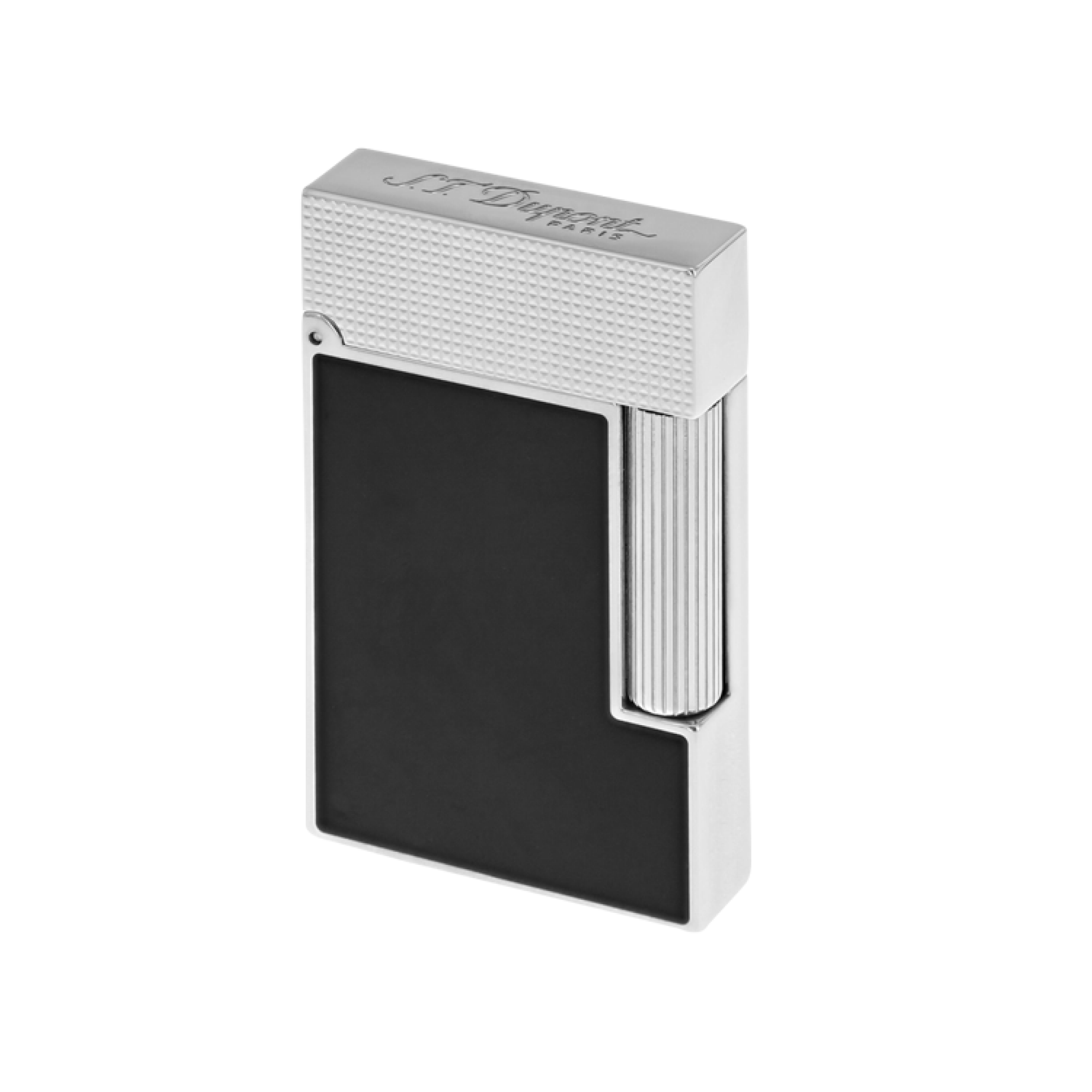 Premium S.T. Dupont Ligne 2 Black Lacquer & Palladium Luxury Cigar Lighter - Perfect for Cigar Aficionados, Gifts & Special Occasions