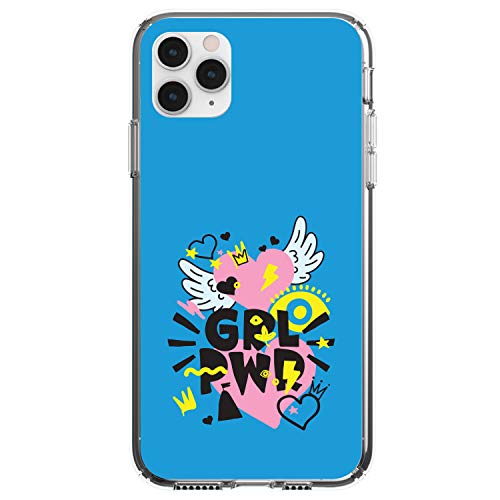 Girl Power - GRL PWR - Pink, Blue, Yellow On Clear Case