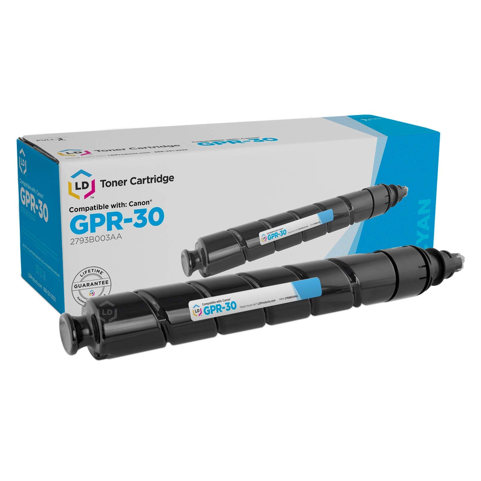 LD Compatible Toner Cartridge Replacement for Canon GPR-30 (4-Pack, Black/Cyan/Magenta/Yellow) - High Yield Printing for Office & Home Use