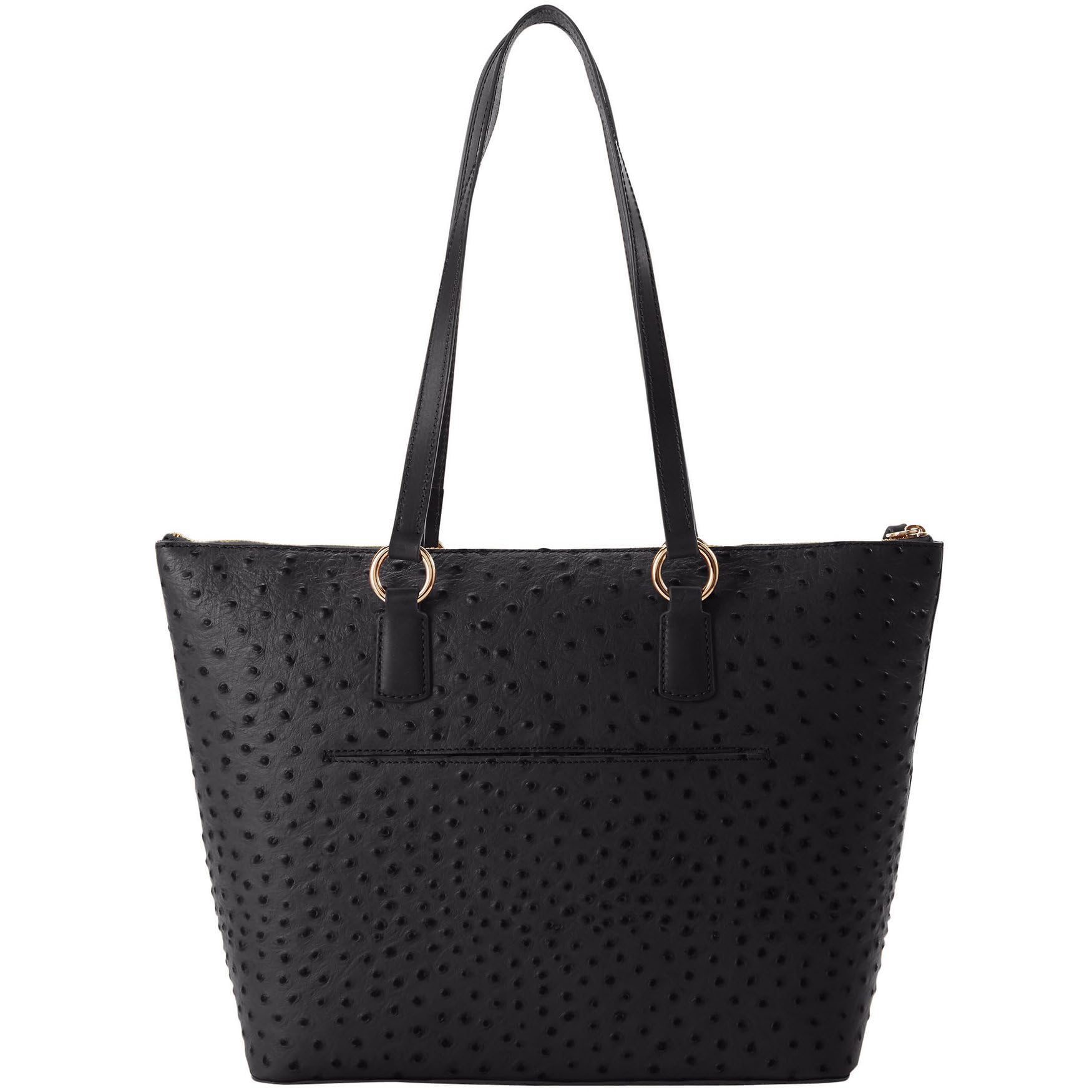 Dooney & Bourke Ostrich Wren Tote Handbag for Women | Genuine Leather Designer Purse with Shoulder Strap | Perfect for Work, Travel & Everyday Use