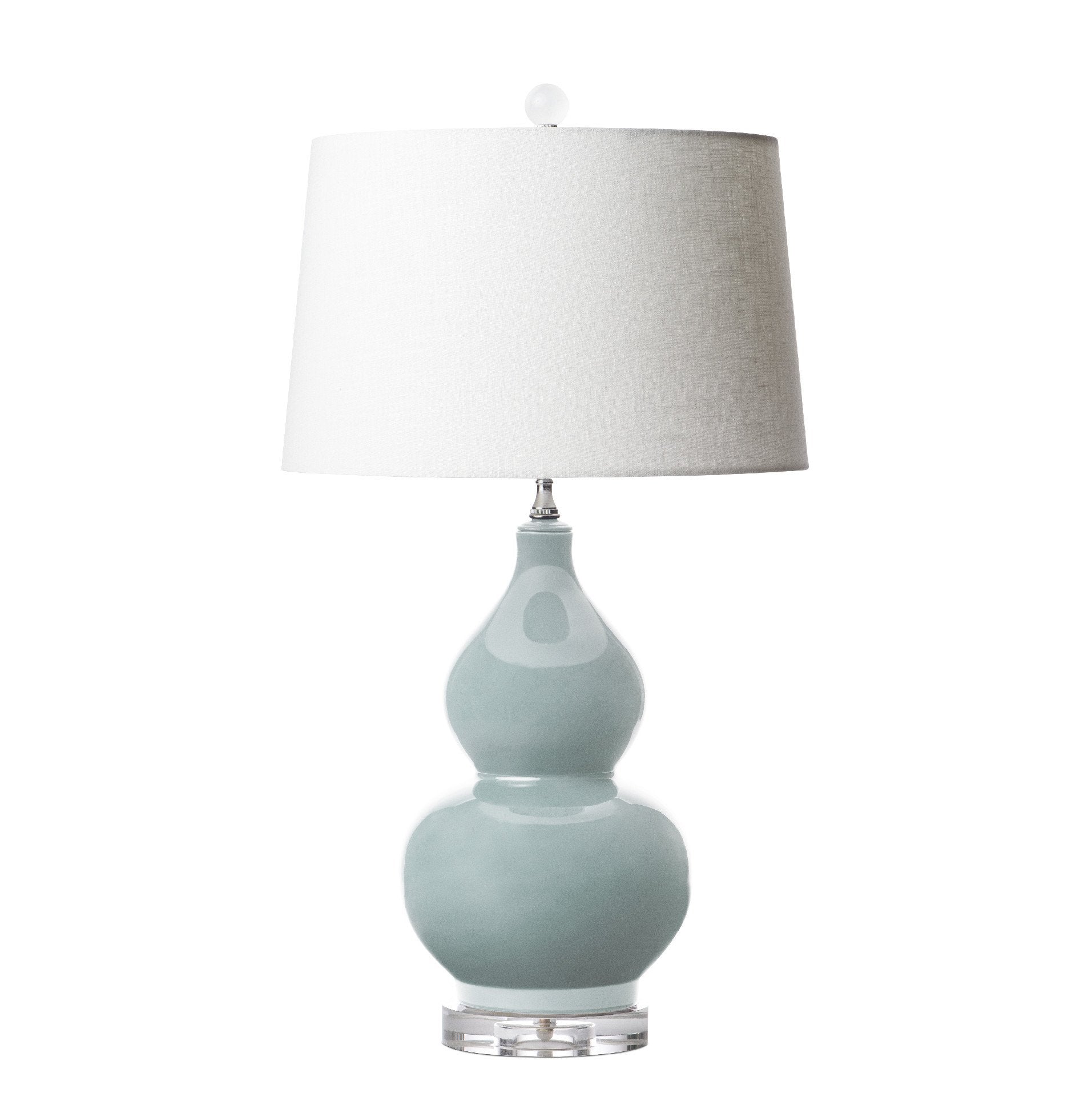Double Globe Lamp in Mist - Elegant Vintage Style Lighting for Living Room, Bedroom, and Dining Room Decor - Perfect for Creating a Cozy and Romantic Atmosphere