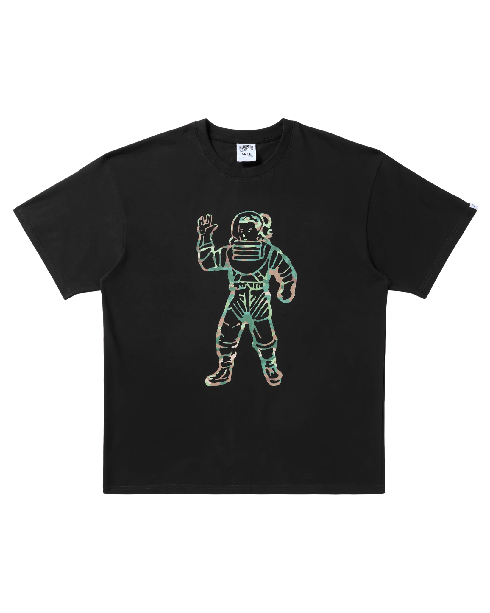 Astro Camo Black T-Shirt for Men - Trendy Camouflage Graphic Tee for Casual Wear & Street Style Outfits