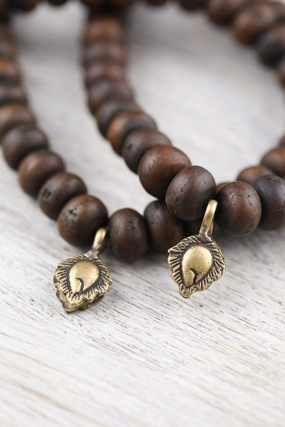 Authentic Bodhi Leaf Mala Beads - 108 Prayer Beads for Meditation, Yoga & Mindfulness Practice - Buddhist Prayer Necklace for Spiritual Healing & Stress Relief