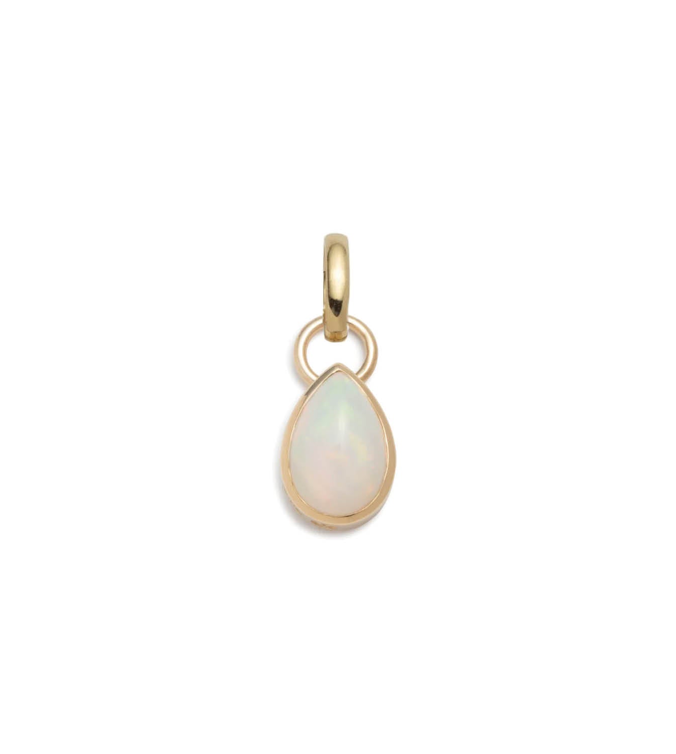 2.1ct Opal Pear Pendant Necklace with Annex Link - Forever & Always Matching Jewelry Set for Anniversary, Wedding & Romantic Gifts