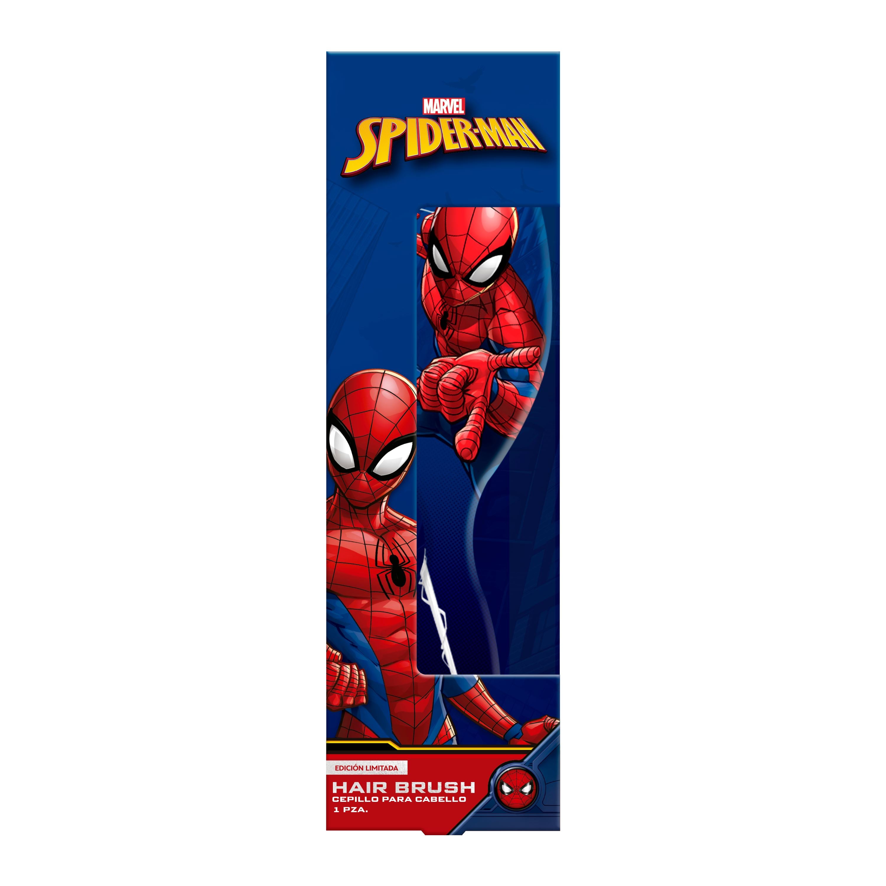 Spider-Man Kids Hair Brush - Soft Bristles for Gentle Detangling, Styling & Daily Hair Care - Perfect for Boys & Girls, Home & Travel Use