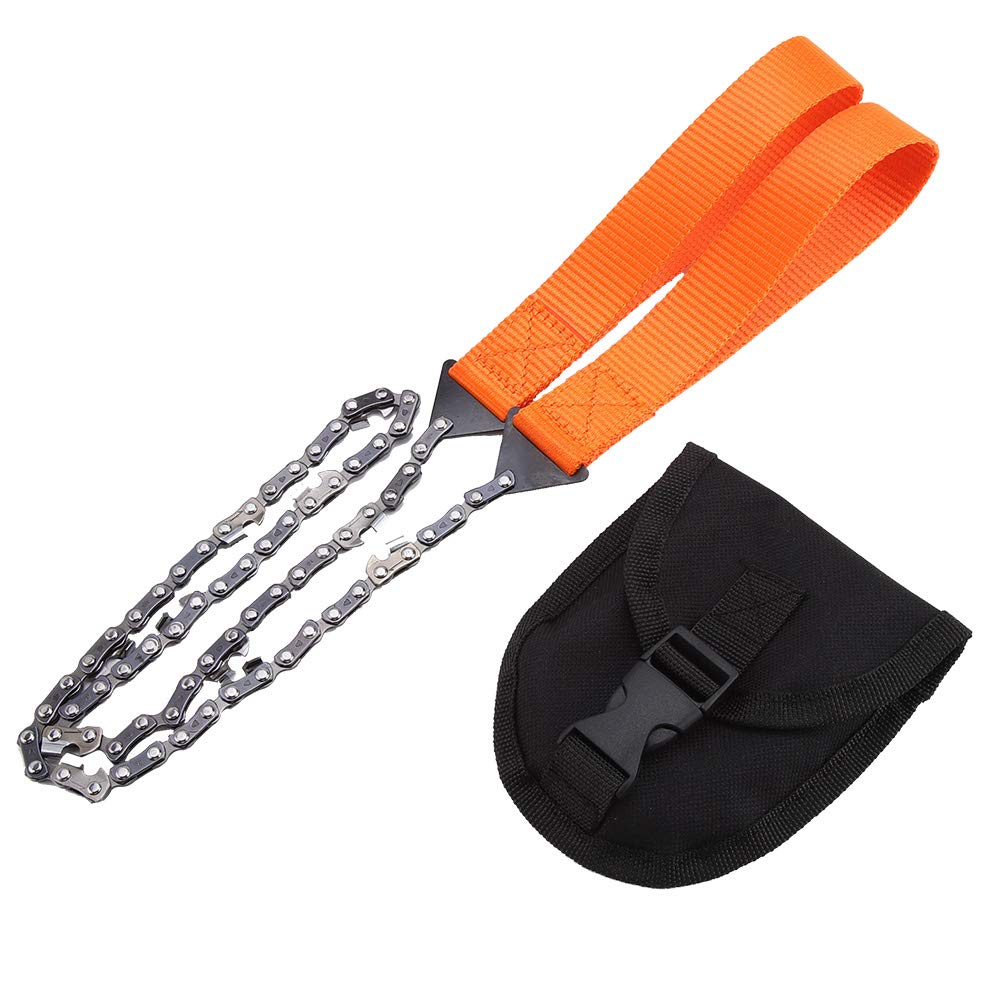 Portable Hand Chain Saw for Camping & Survival - Compact Rope Saw with Carrying Bag - Perfect for Hiking, Backpacking & Emergency Outdoor Cutting