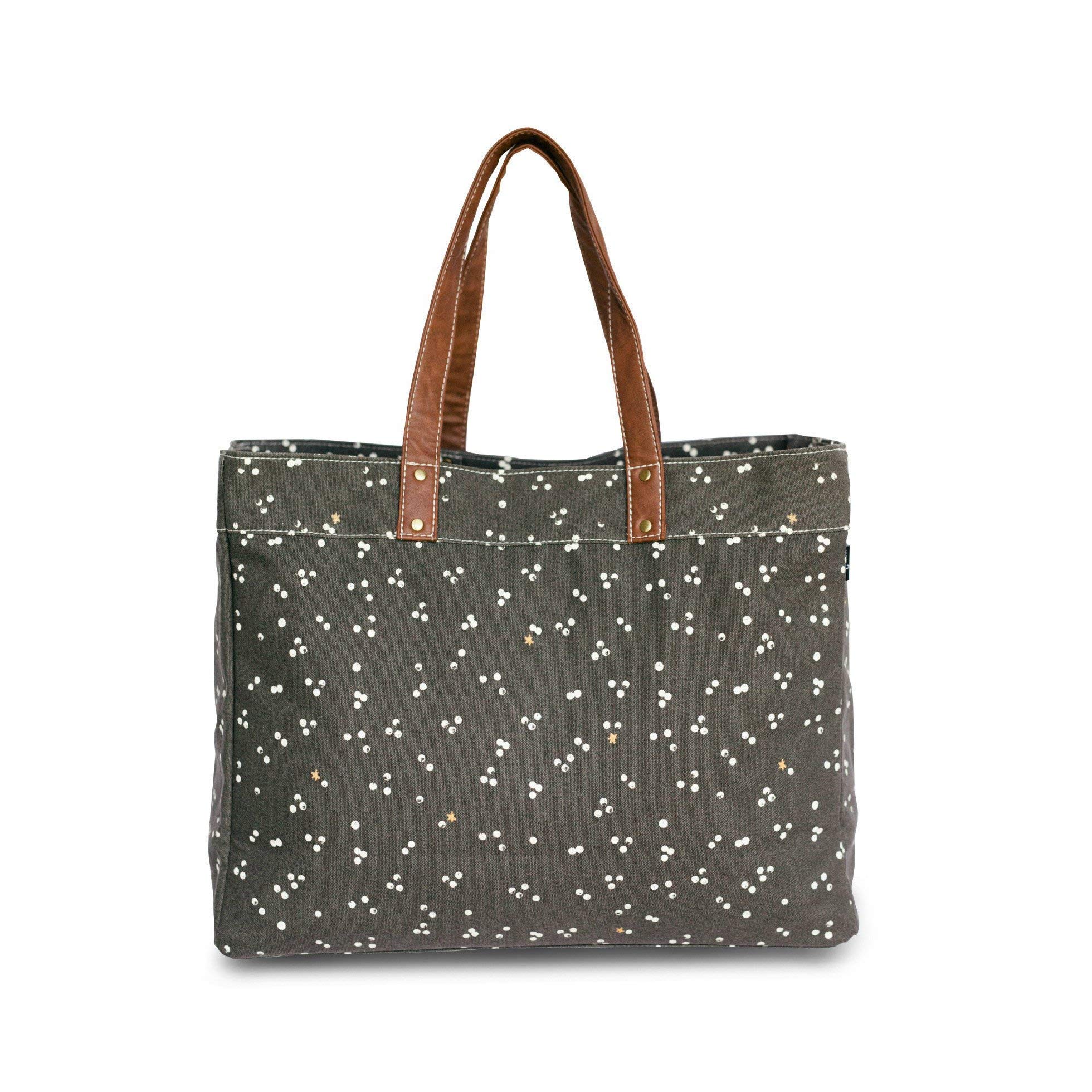 MAIKA Eco-Friendly Recycled Canvas Tote Bag - Large Durable Carryall for Women, Work, Grocery Shopping & Beach (Stylish & Sustainable)