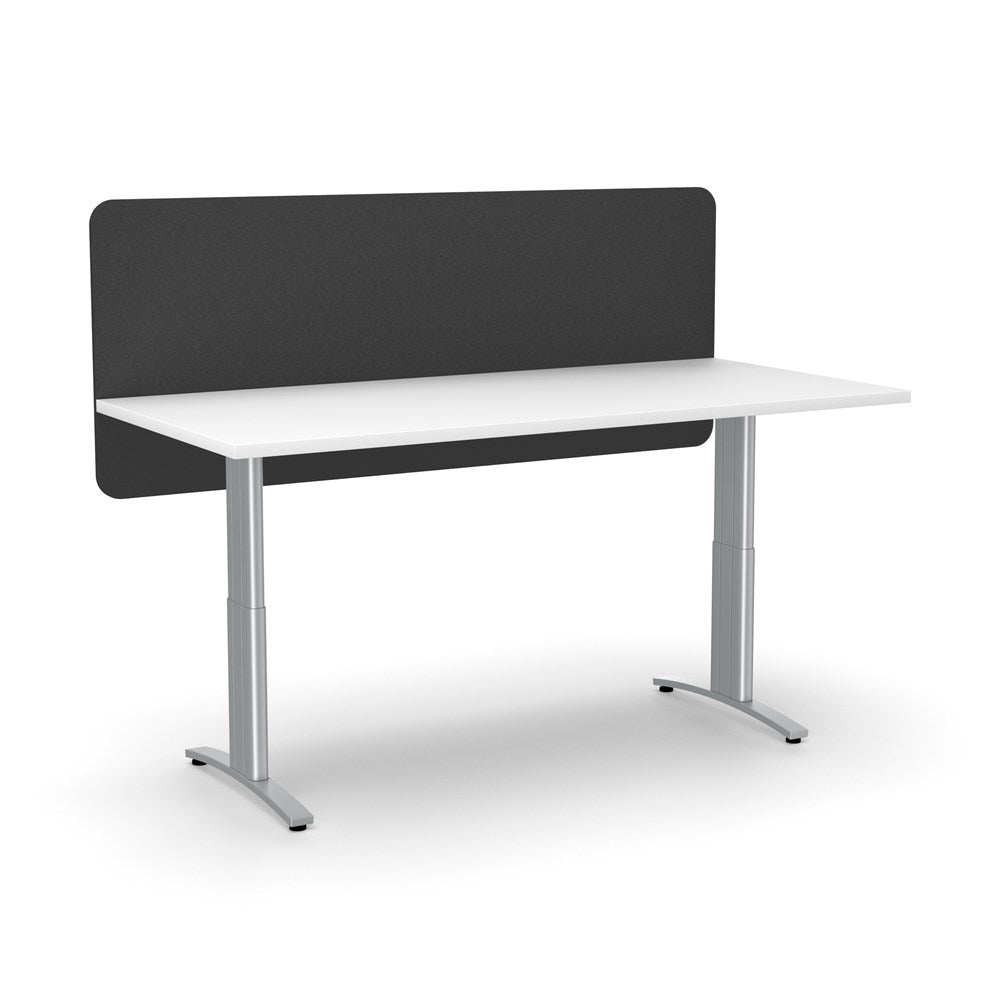 Boyd Acoustic Modesty Desk Screen - Soundproof Office Privacy Panel for Workstations & Cubicles - Perfect for Open Office Spaces & Home Offices
