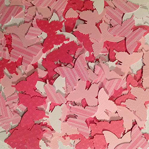 Pink Butterfly Confetti - Bulk Party Decorations for Birthday, Baby Shower, Wedding & Anniversary | Elegant Table Scatter for Team Celebrations, Bridal Showers & Special Events | Perfect for Indoor/Outdoor Party Decor