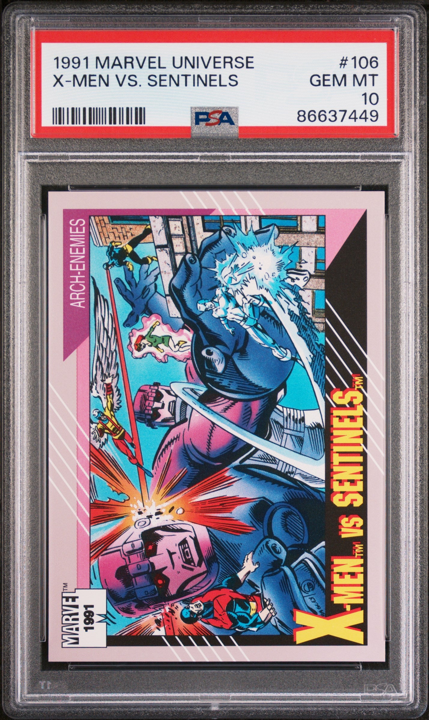 1991 Marvel Universe X-Men vs. Sentinels #106 PSA 10 Graded Comic - Rare Collectible for Superhero Fans & Comic Book Investors | Perfect for Display, Gifts, and Investment Portfolios