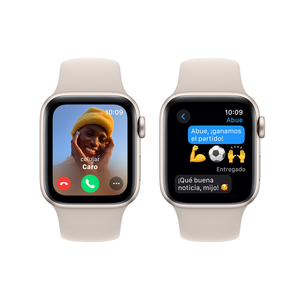 Apple Watch SE GPS 40mm - Starlight Aluminum Case & Sport Band S/M - Perfect for Fitness Tracking & Daily Wear