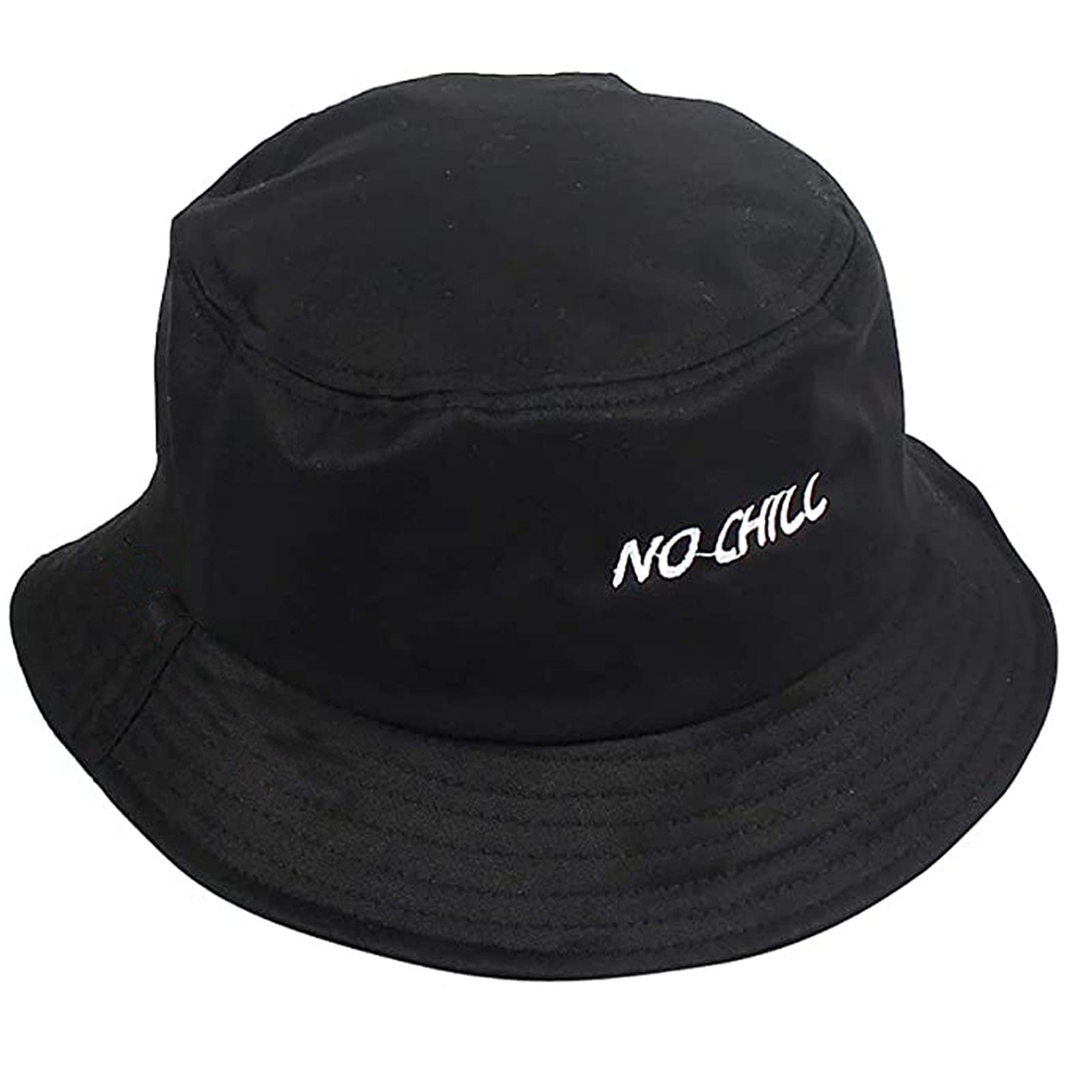 Unisex Cotton Bucket Hat with Embroidery - Wide Brim Sun Hat for Outdoor Sports, Fishing & Beach - UPF 50+ UV Protection Summer Hat for Men & Women