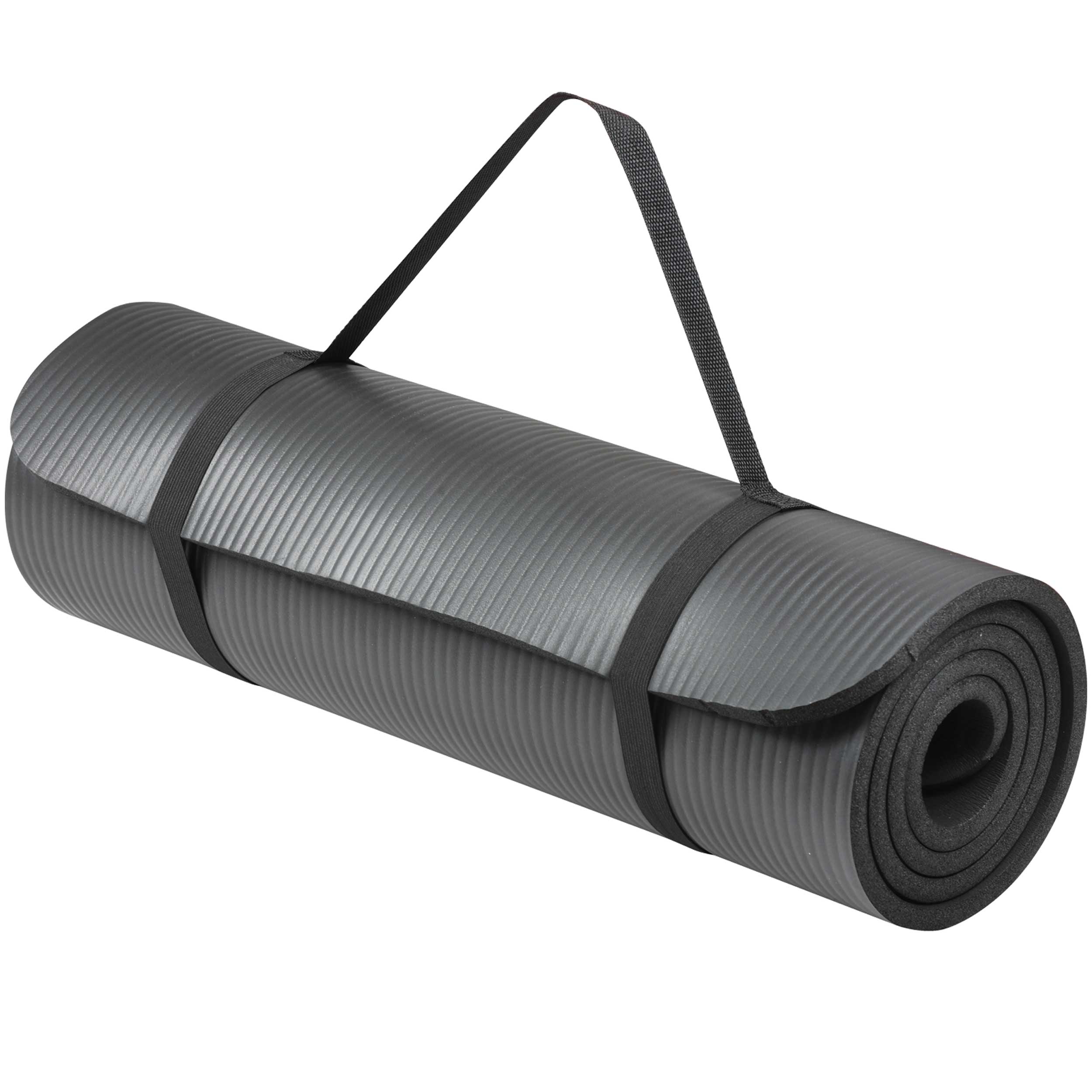 PRCTZ 12mm Thick NBR Exercise Yoga Mat - Non-Slip, Eco-Friendly Fitness Mat for Home Workouts, Gym, Pilates & Yoga Practice