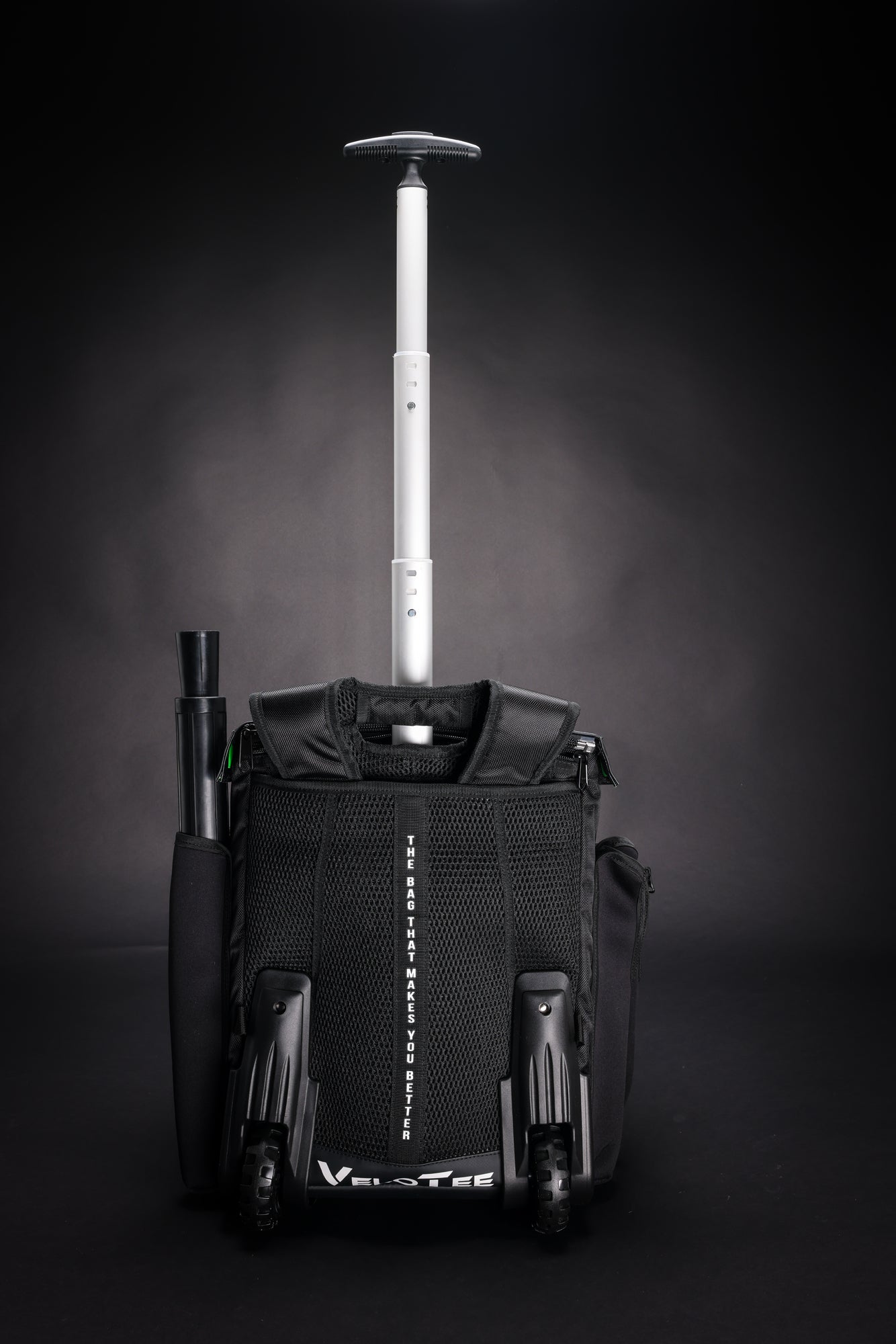Wheeled VeloTee 2.0 Baseball & Softball Bat Bag Backpack with Adjustable Batting Tee - Perfect for Practice, Games & Travel | Durable Sports Equipment for Players & Coaches