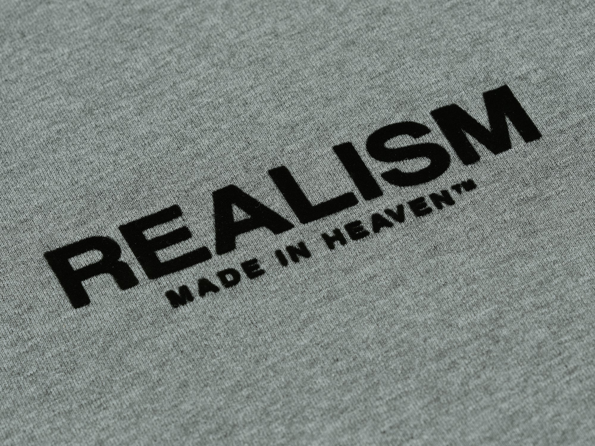 SSS Realism Heaven Logo Tee - Dark Heather Graphic T-Shirt for Men & Women | Streetwear Fashion, Casual Wear, Everyday Outfit