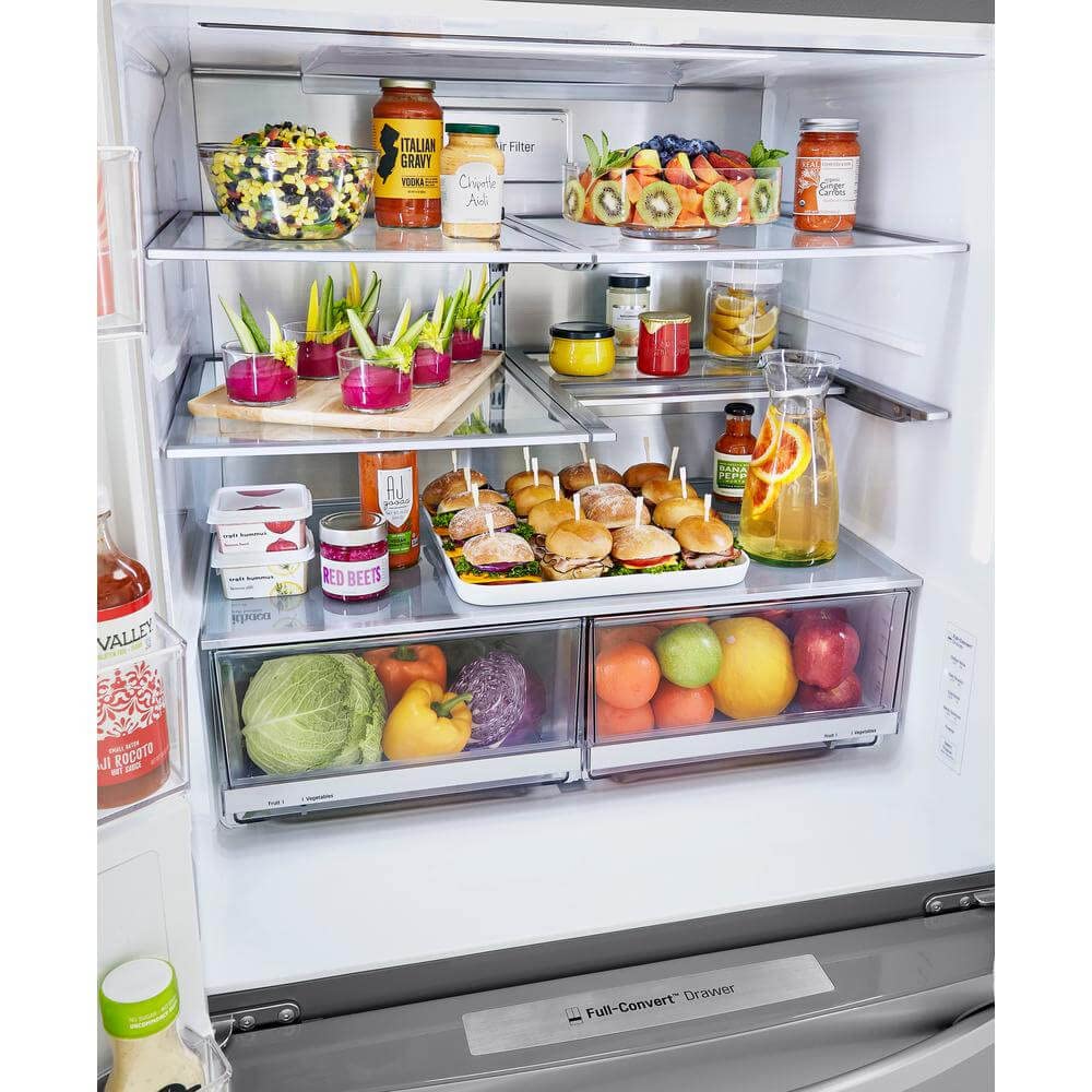23 cu. ft. Smart WiFi Enabled Counter-Depth Refrigerator with Craft Ice Maker - Perfect for Modern Kitchens, Entertaining & Smart Home Integration