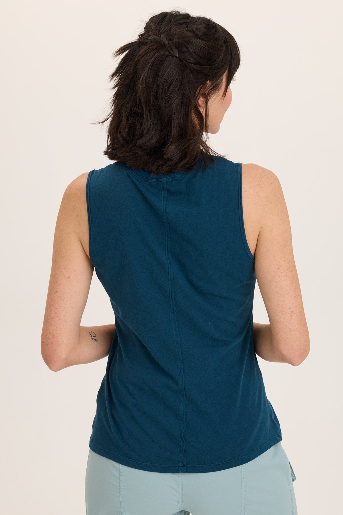 Lunell Jersey Boat Neck Tank Top for Women - Soft Stretchy Summer Sleeveless Shirt - Perfect for Casual Wear, Beach Outfits, and Layering