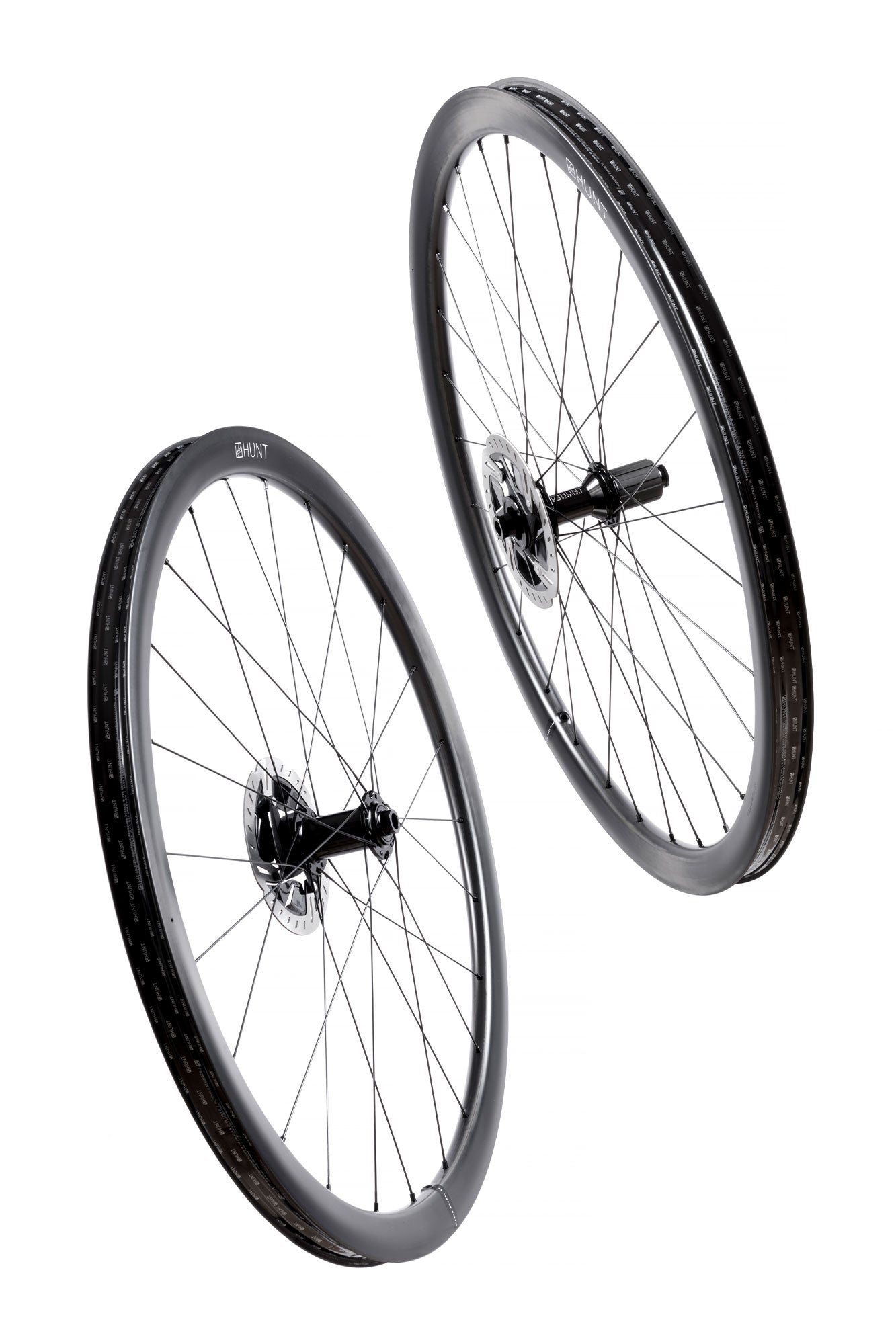HUNT 35 Carbon Gravel Wheelset - Lightweight & Durable for Off-Road Cycling | Perfect for Adventure Riding, Bikepacking & Trail Exploration