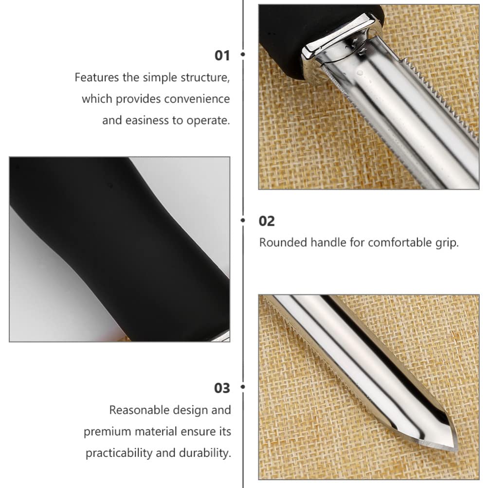 HEMOTON Stainless Steel Jalapeno Corer & Fruit Pit Remover - Professional Grill Tools for Peppers, Watermelon Slicer & Core Removing Kitchen Gadget - Perfect for BBQ, Picnics & Home Cooking