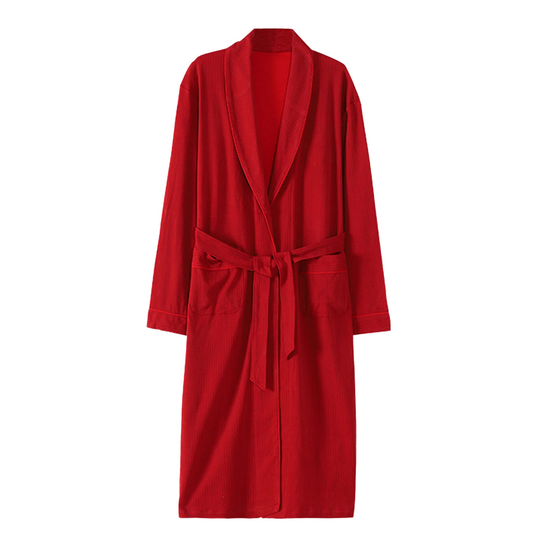 Men's Cotton Plaid Luxury Cardigan Bathrobe - Soft Kimono Dressing Gown for Lounge & Home Wear - Perfect for Relaxing, Spa Days & Cozy Evenings