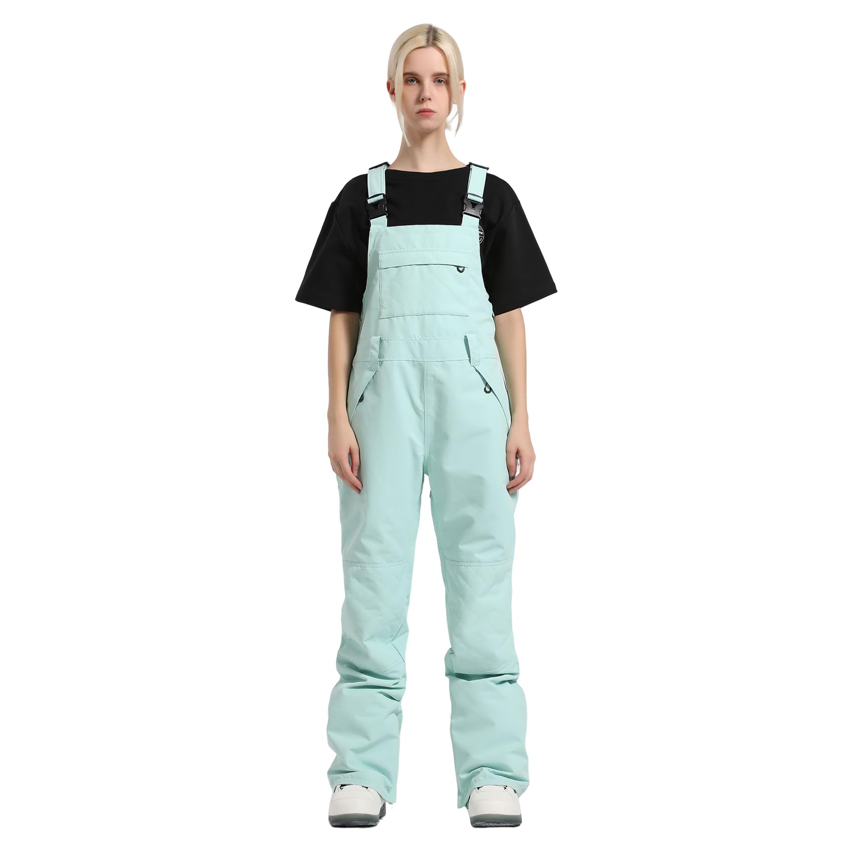 GSOU SNOW Women's Waterproof Ski Bib Overalls - Windproof Snowboard Pants for Winter Sports & Outdoor Activities | Perfect for Skiing, Snowboarding & Cold Weather Adventures