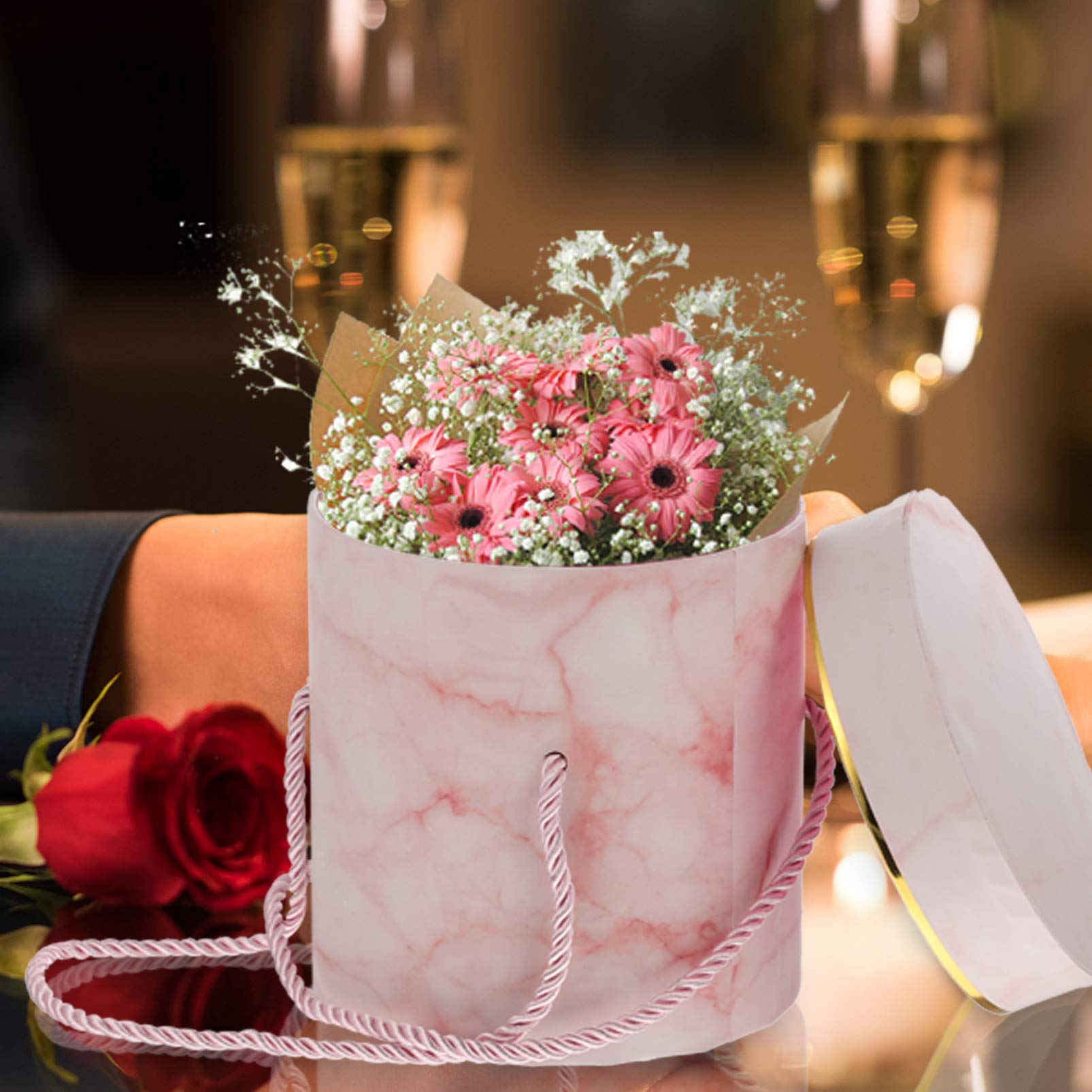 BESPORTBLE Round Storage Box for Florist Hat Packaging | Gift Wrapping