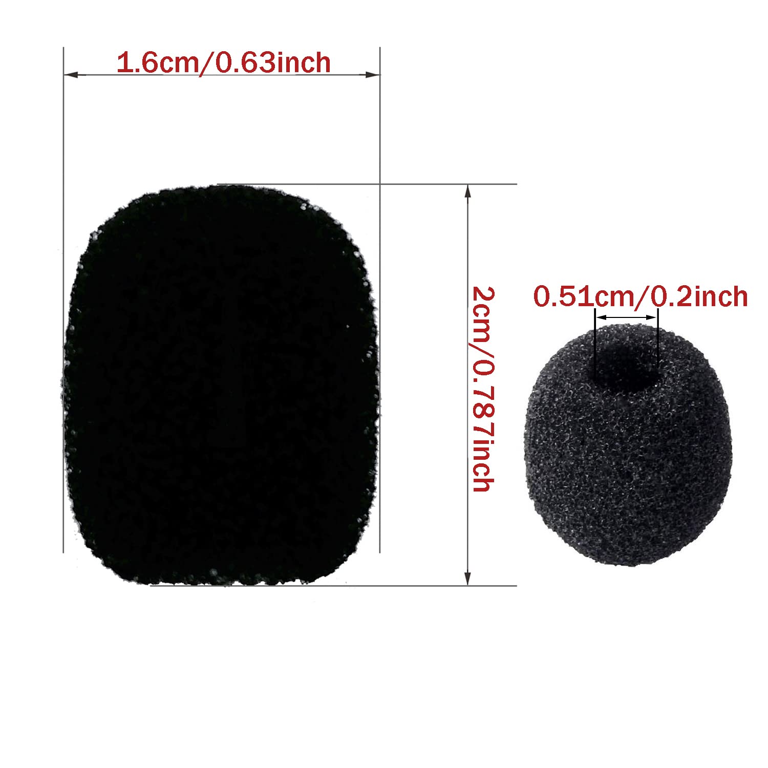 20 Pcs Metal Lapel Mic Clips with Foam Windscreen Covers - Durable Lavalier Microphone Clips Kit for Podcasting, Interviews & Public Speaking