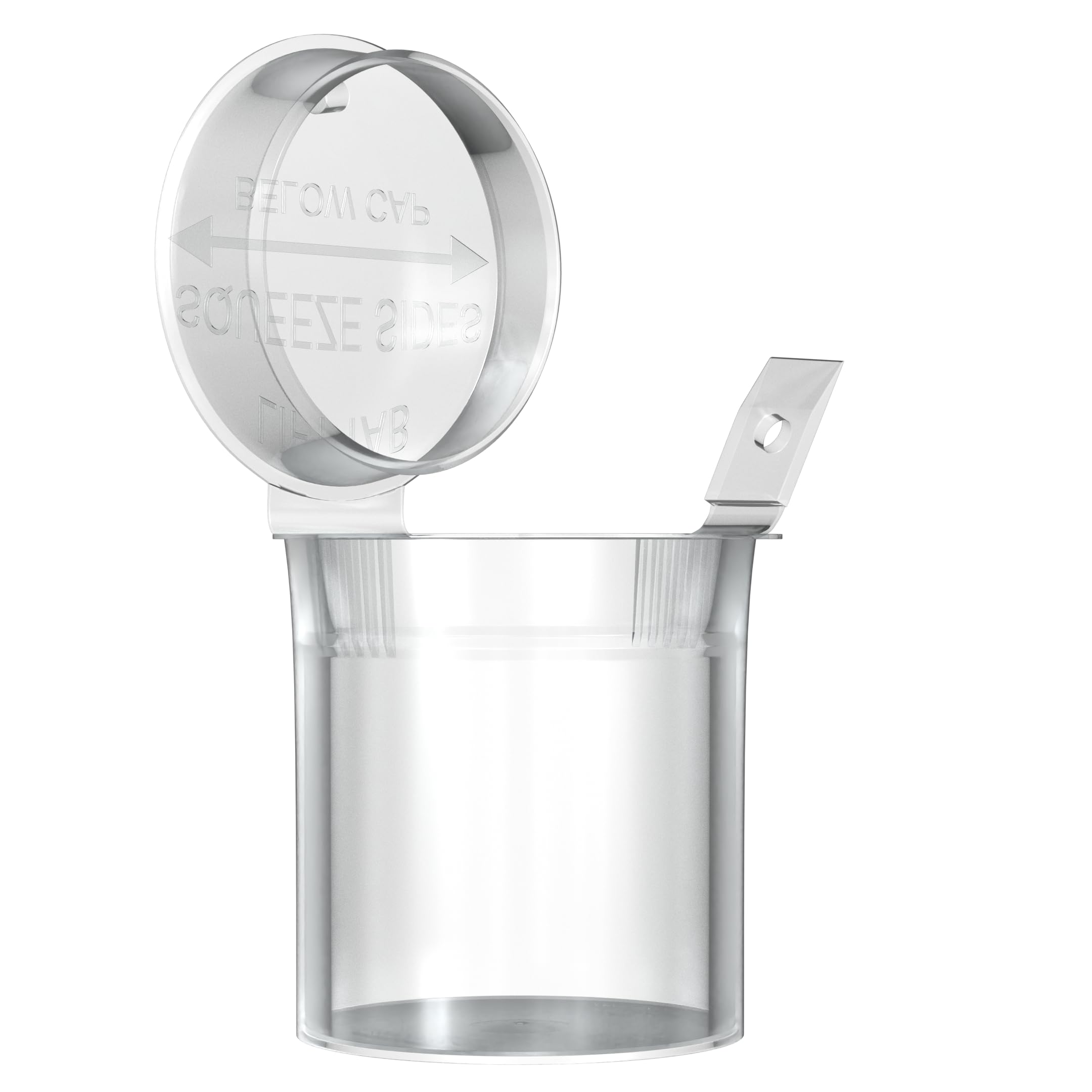 6 Dram Pop Top Bottles - Small Clear Plastic Storage Containers (300 pcs) - Perfect for Essential Oils, Spices, Crafts & DIY Projects