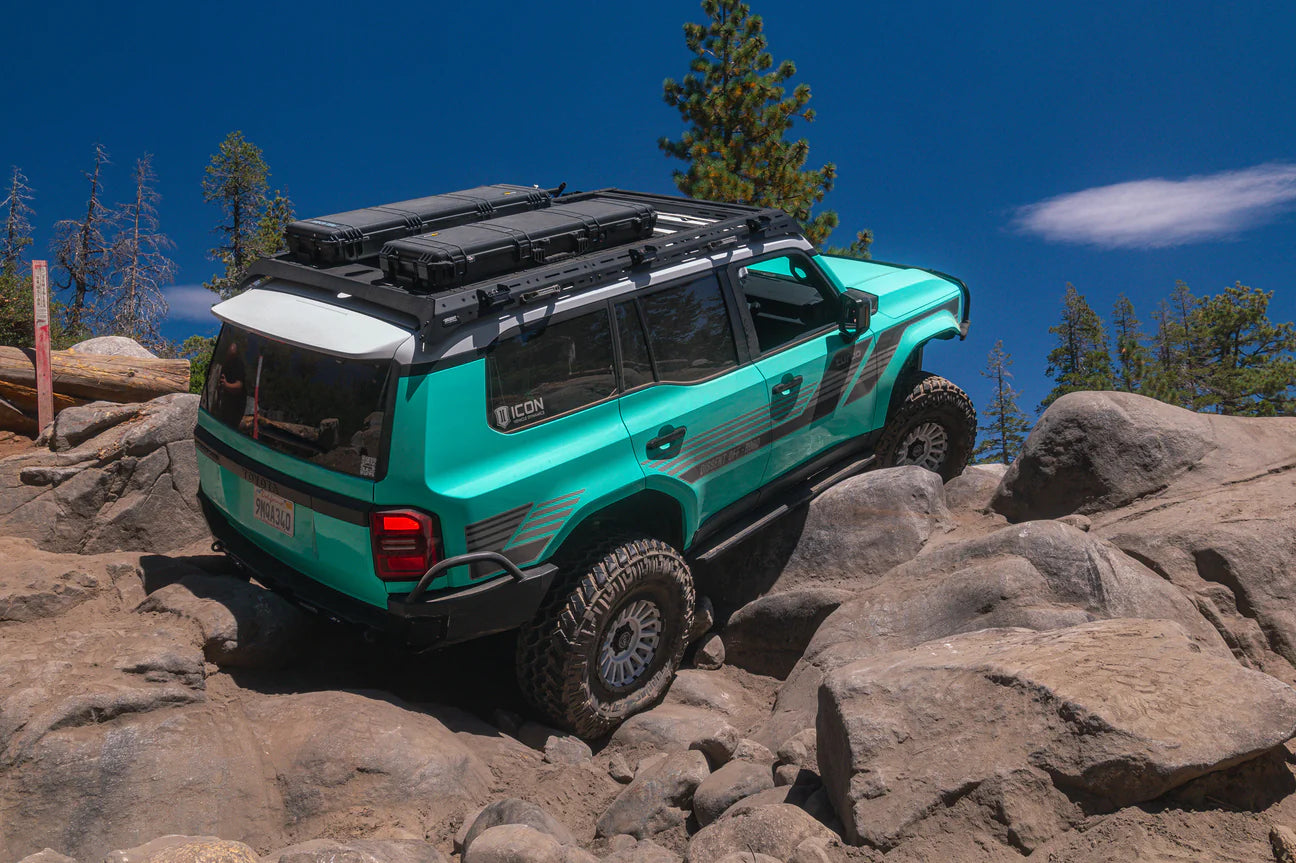 2024+ Toyota Land Cruiser 250 Heavy Duty Rock Slider Steps - Off-Road Protection & Side Steps - Perfect for Trail Riding & Daily Driving