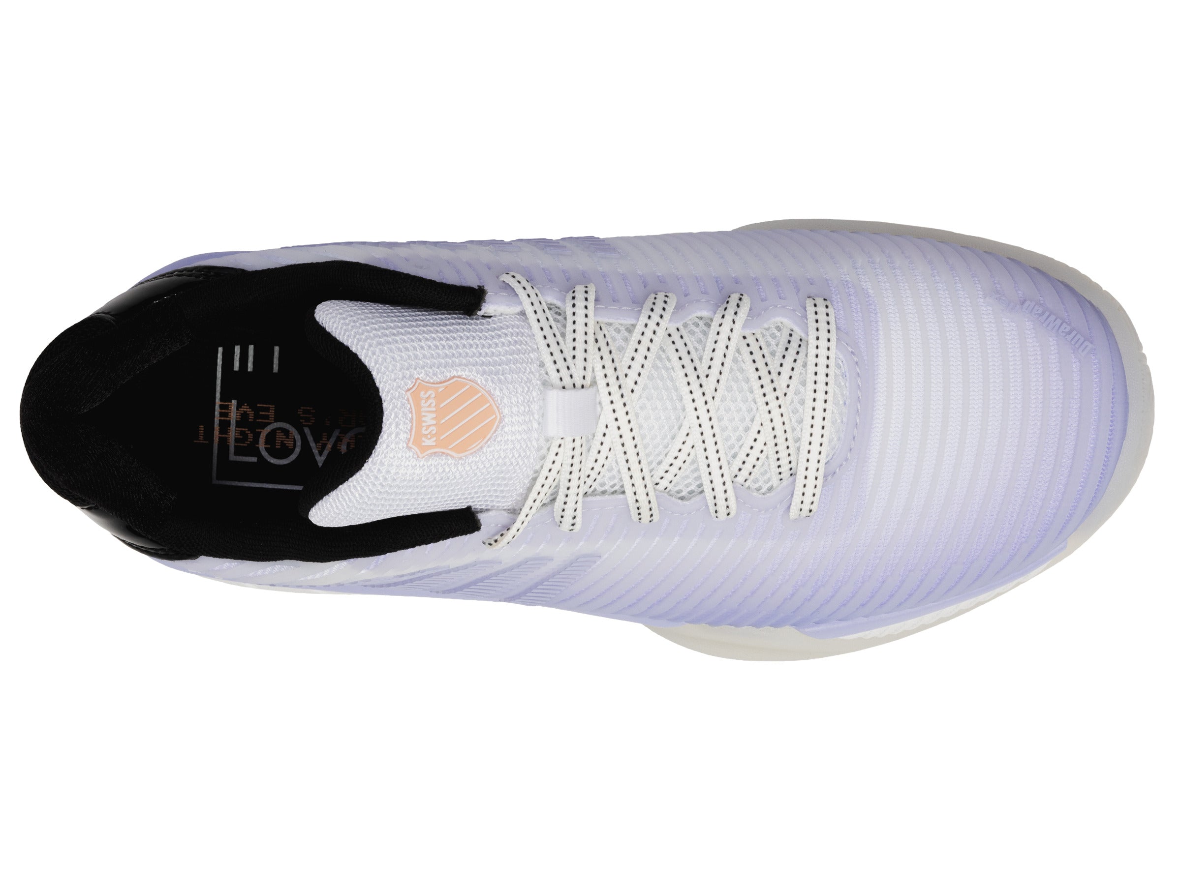 Hypercourt Express 2 Lucky in Love Women's Tennis Shoes - White/Lilac/Black | Lightweight & Durable for Court Sports, Casual Wear & Gym Training