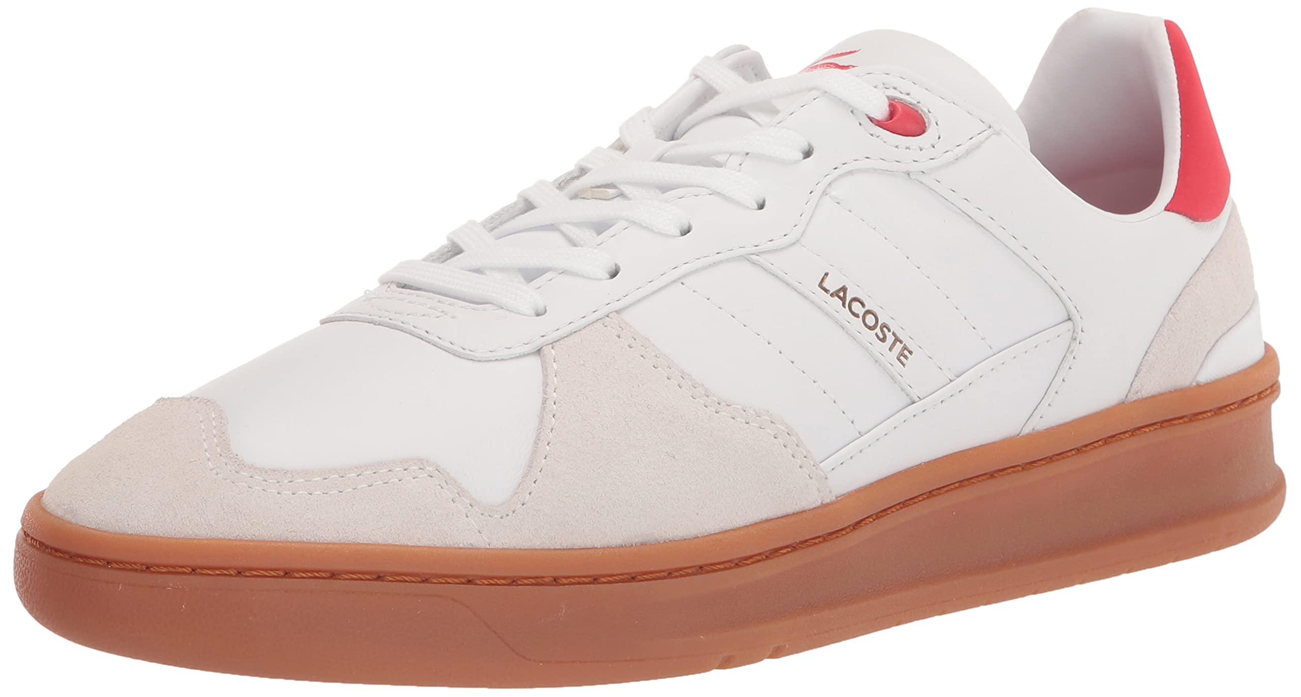 Lacoste Women's Perf-Shot Sneakers - Comfortable Casual White Tennis Shoes for Women | Perfect for Walking, Gym, and Everyday Wear