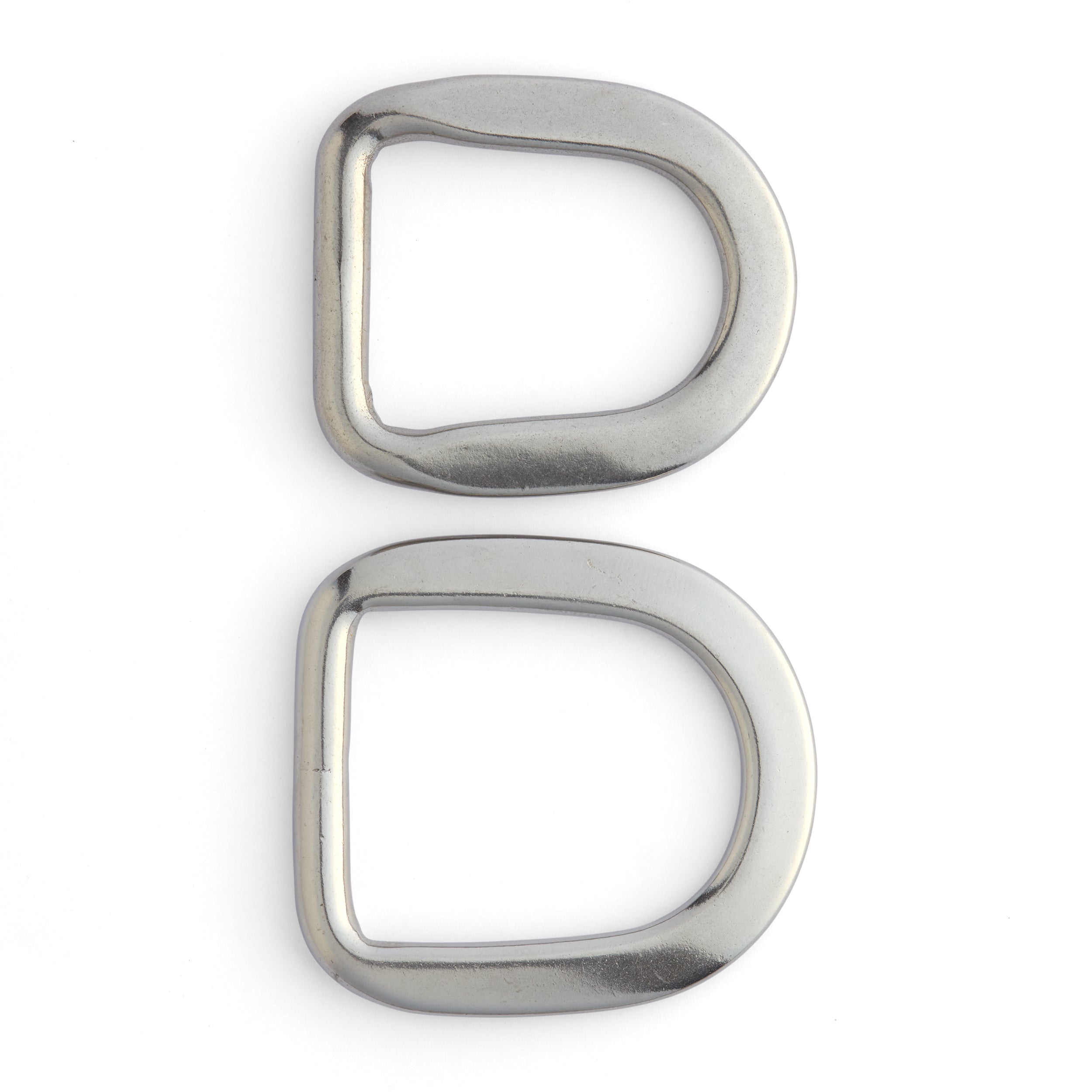 Stainless Steel Flat Formed Cinch D Rings - Heavy Duty Metal Buckles for Belts, Straps & DIY Projects | Outdoor Gear, Pet Collars, Bags & More
