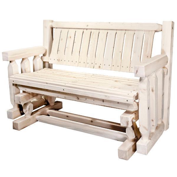 Homestead Collection Glider - Comfortable Patio Rocking Chair for Porch, Garden & Backyard Relaxation | Durable Outdoor Furniture for Adults & Seniors