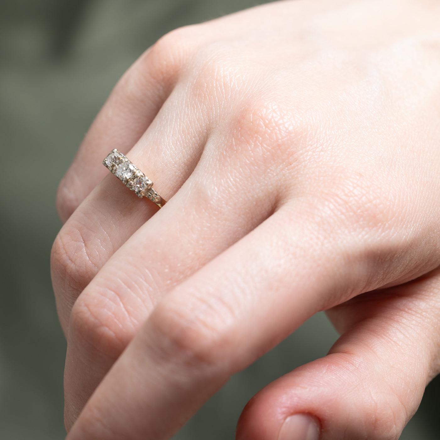 0.44ctw Three Stone Diamond Ring - Size 5.75 | Elegant Engagement & Wedding Band for Women | Perfect for Proposals, Anniversaries & Special Occasions