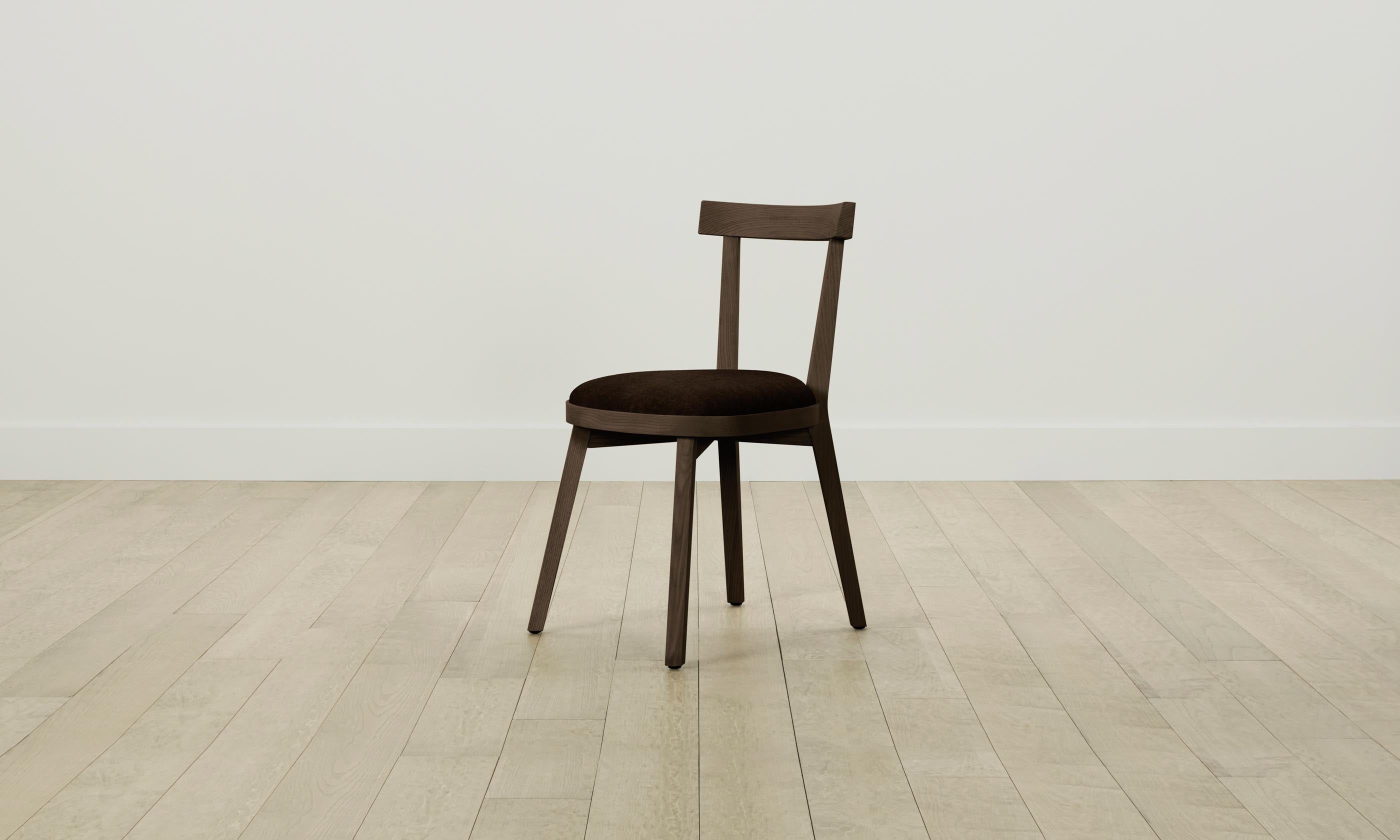 Premium Mohair Chocolate Allen Dining Chair - Modern Upholstered Seat for Kitchen, Dining Room & Home Office - Comfortable & Stylish Furniture
