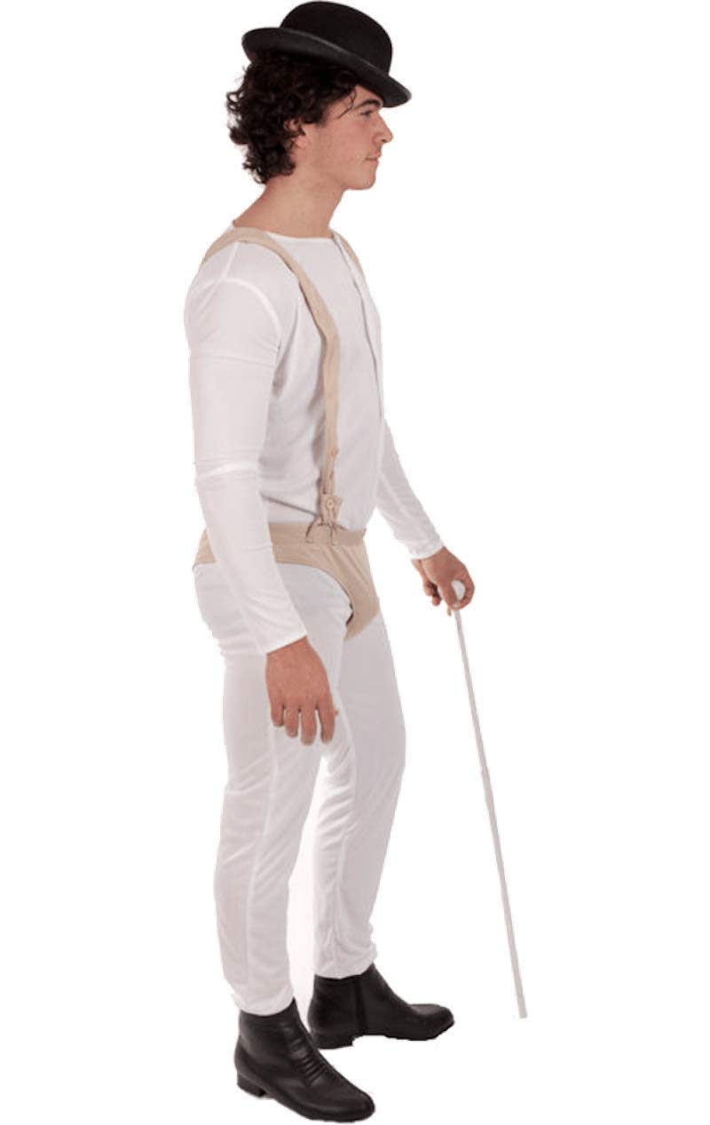 Clockwork Orange Delinquent Man Adult Costume - Halloween, Cosplay & Movie Theme Party Outfit