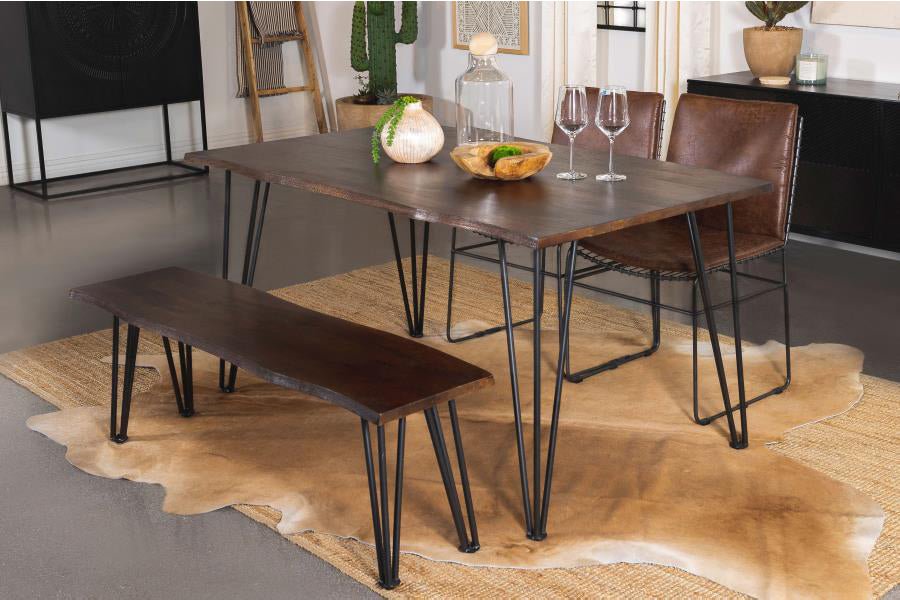 Live Edge Mango Wood Dining Table - 63