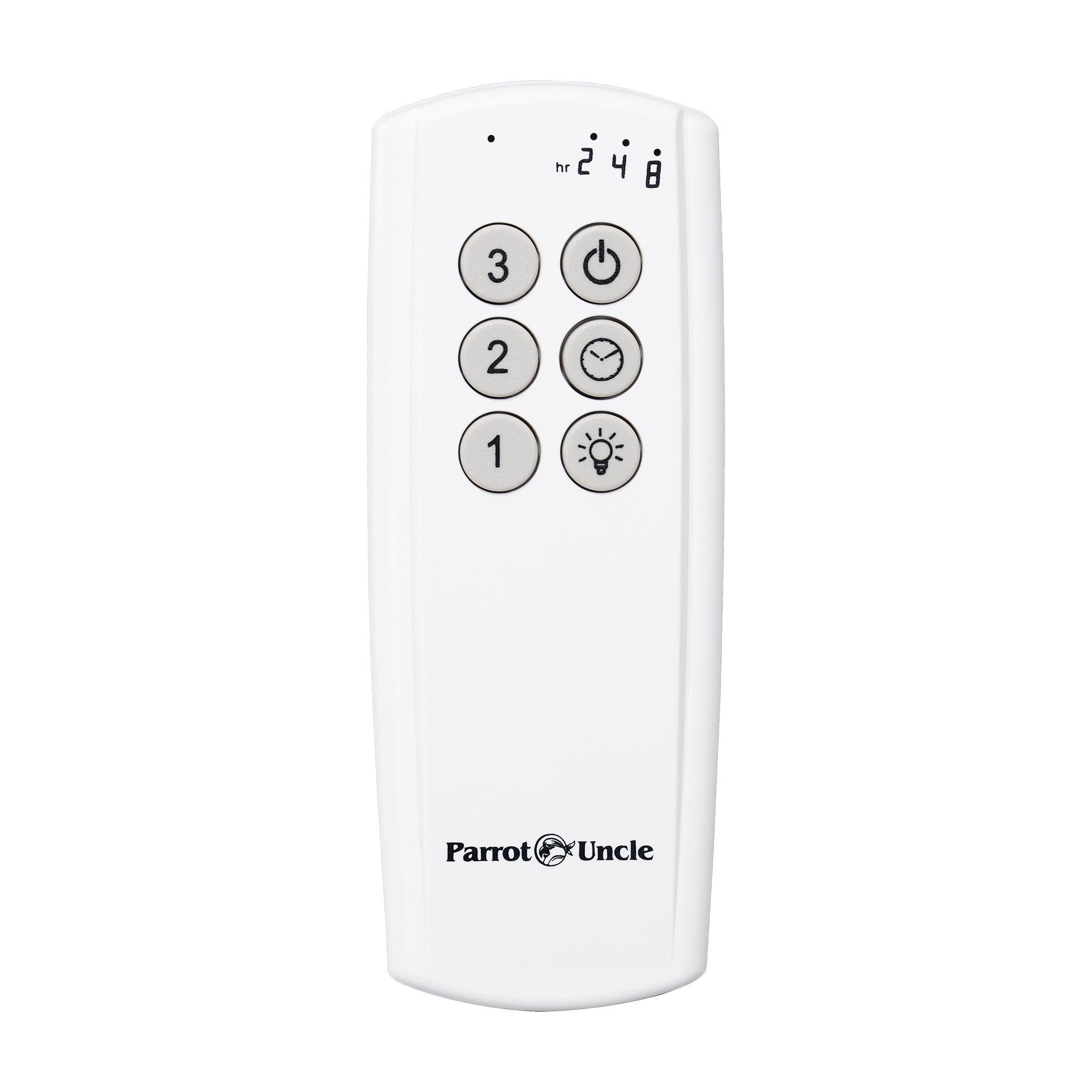 Parrot Uncle GA006 Ceiling Fan Remote Control & Receiver Kit with Wall Holder - Easy Installation for Home, Office, and Bedroom Cooling
