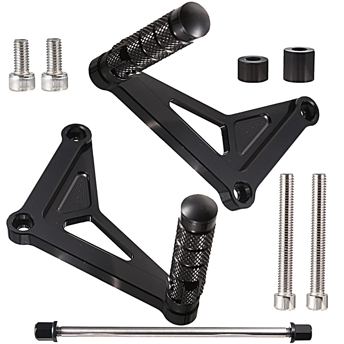 Honda Monkey 125 Rear Passenger Footrest Foot Pegs Bracket (2018-2023) - Black | Durable Motorcycle Accessories for Comfortable Riding & Passenger Safety