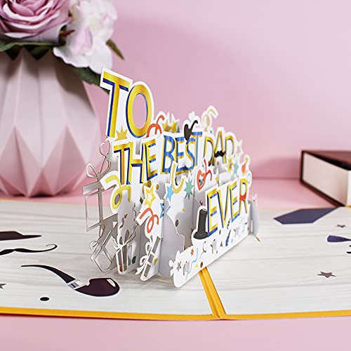 3D Happy Birthday Card for Dad - Funny Father's Day Greeting Card | Best Gift for Dad Birthday, Father's Day & Special Occasions | Perfect for Home, Office & Party Decorations