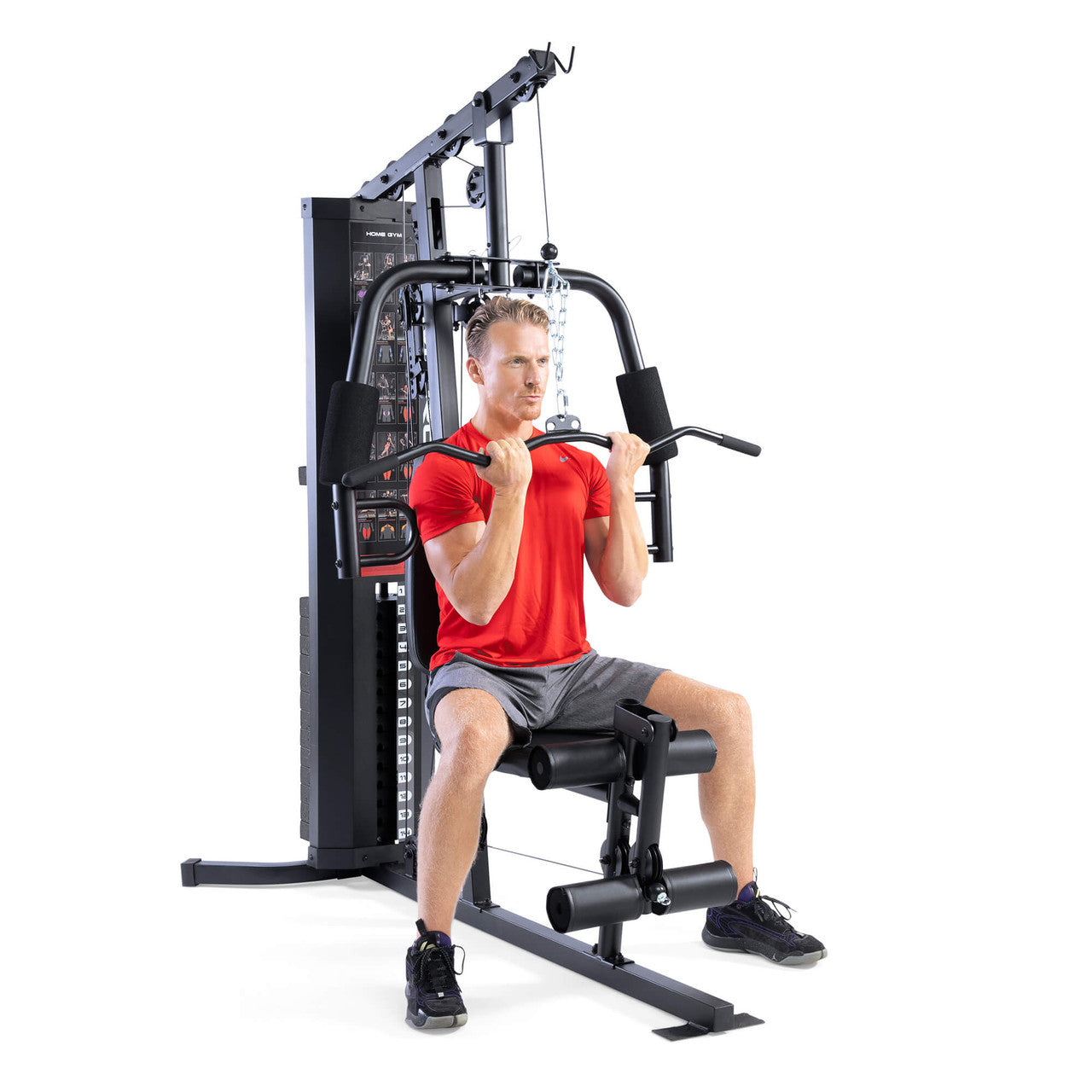 Marcy MWM-8178 150lb Stack Weight Home Gym - All-in-One Strength Training Equipment for Full Body Workout | Perfect for Home Fitness & Small Spaces