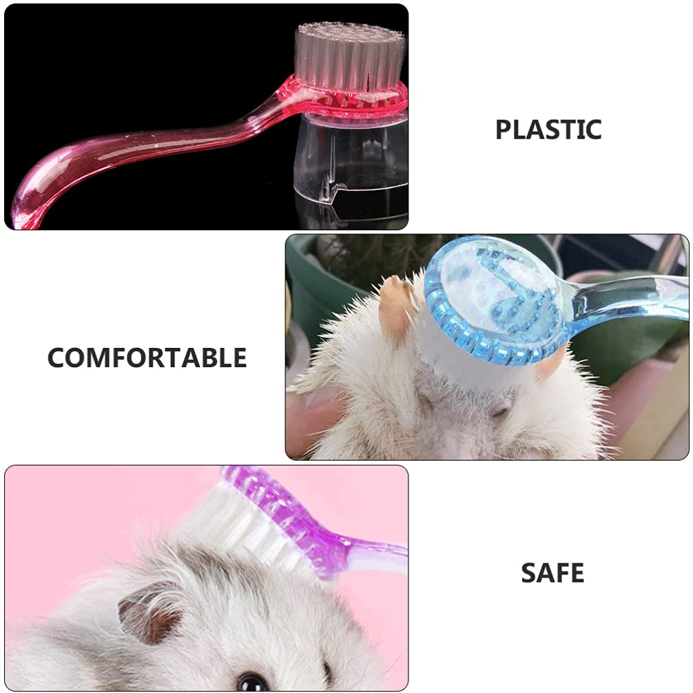 Balacoo 4pcs Pet Grooming Brush Set - Massage & Nail Clean for Small Animals - Bath & Home Use