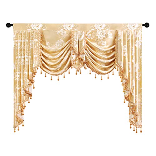 Valance,floral-golden