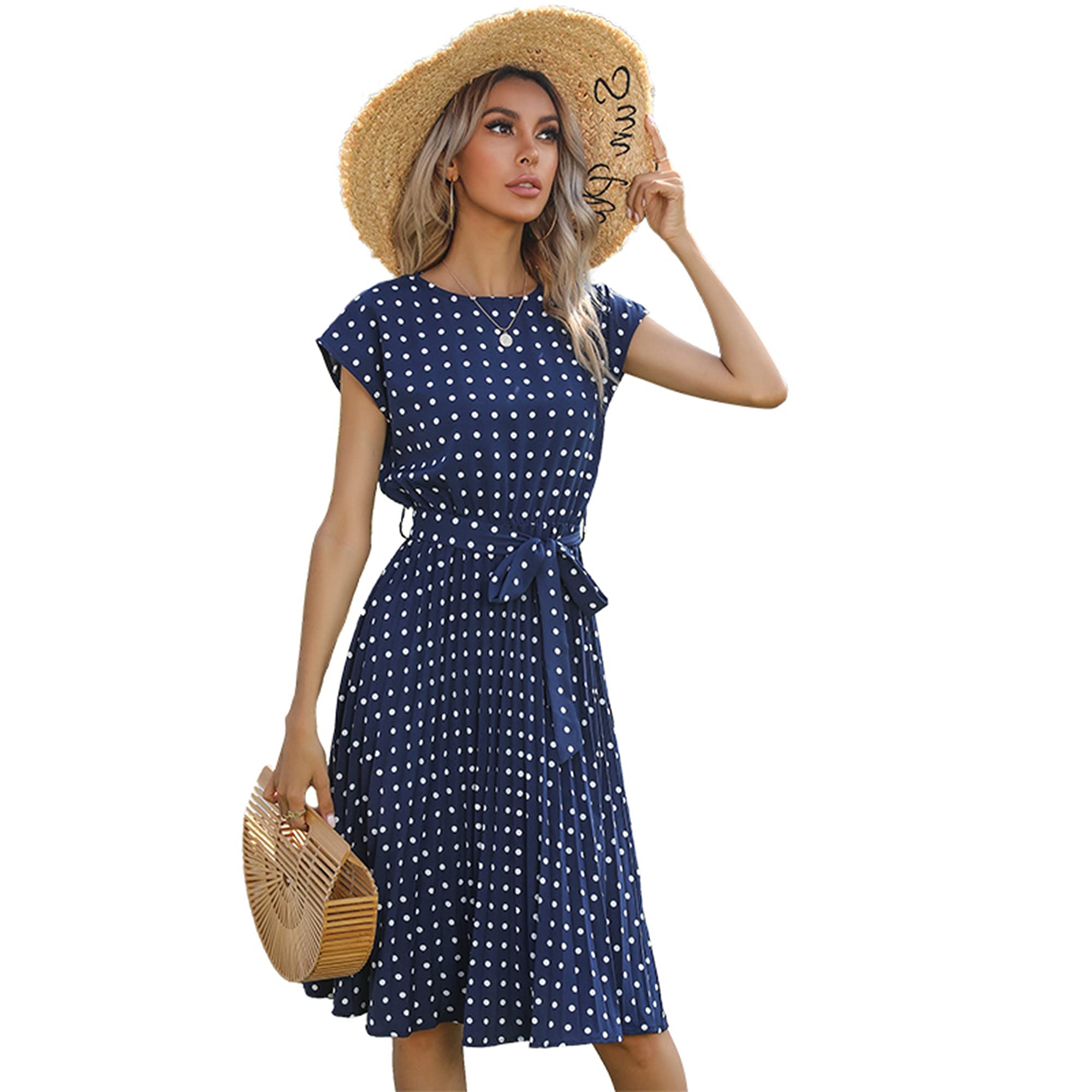 Women's Floral Print Wrap Dress - Bohemian Summer Maxi Dress for Wedding & Beach | Lightweight Flowy Long Dress for Casual Outings & Vacations