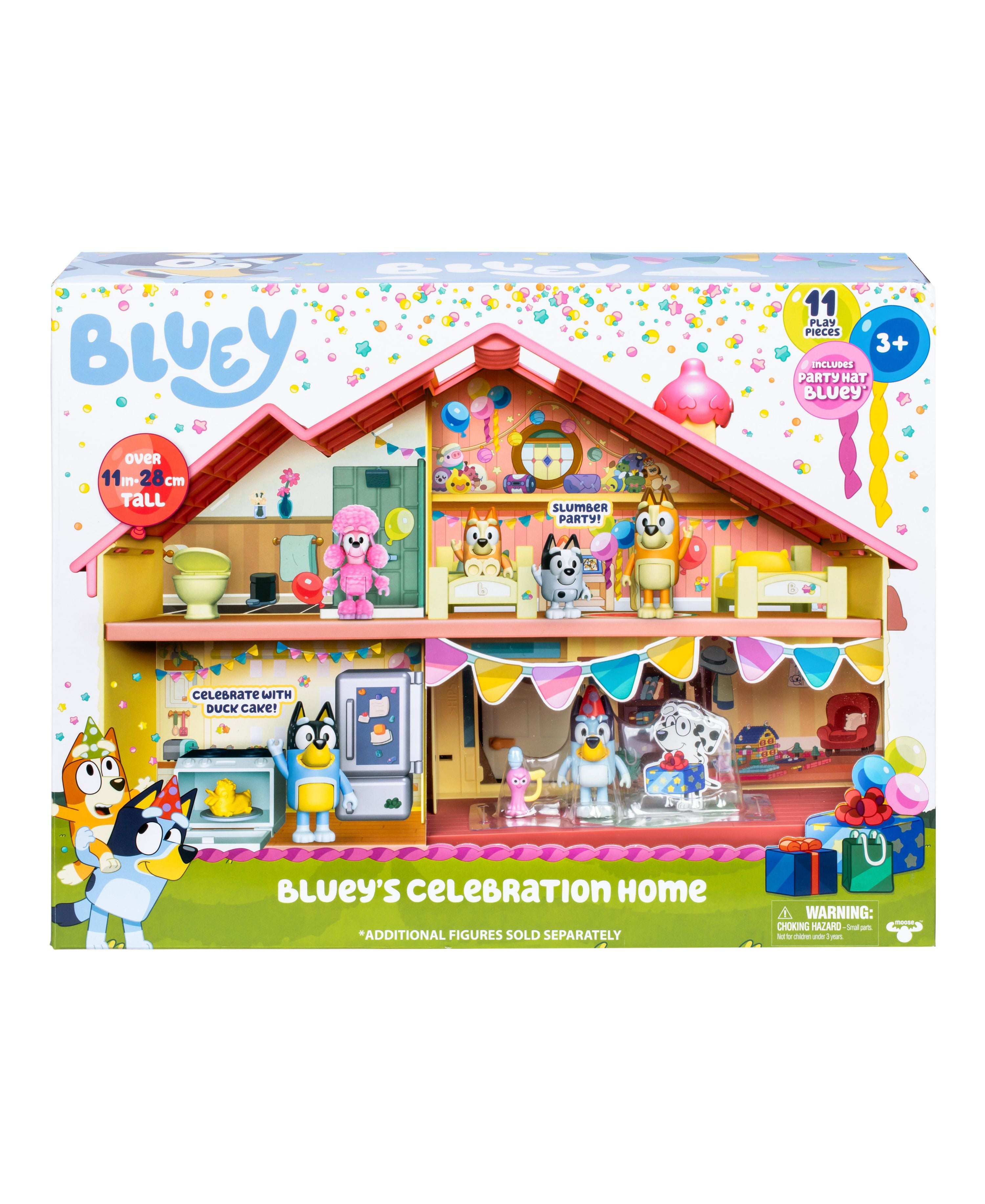 Bluey Celebration House S11 - Interactive Playhouse for Kids, Perfect for Birthday Parties & Indoor Playtime | Official Licensed Bluey Toy